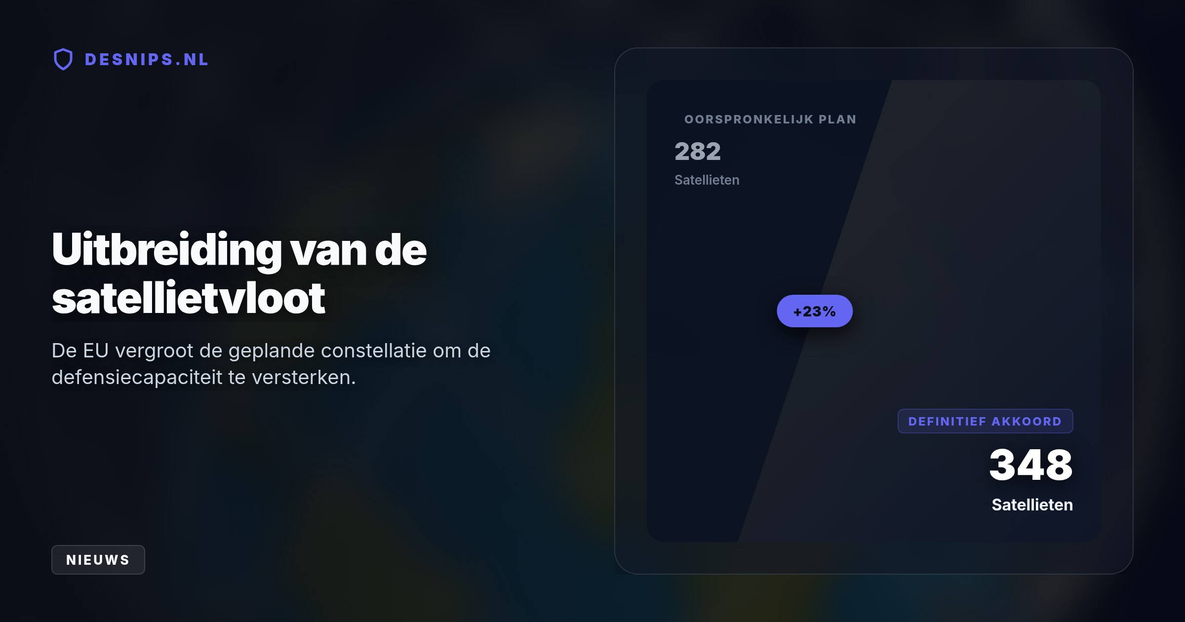Door een definitieve deal met SpaceRISE bouwt Europa een eigen netwerk voor overheden en defensie om minder afhankelijk te worden van buitenlandse techreuzen.