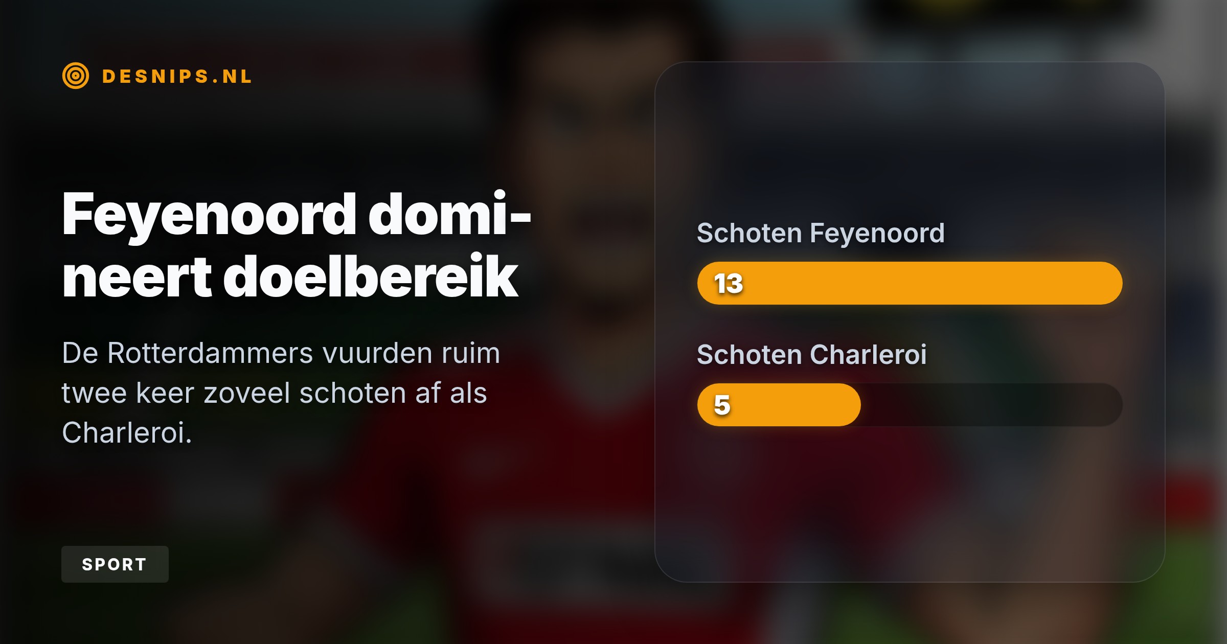 Feyenoord boog na rust een 0-1 achterstand om dankzij een ijzersterke invalbeurt van Gjivai Zechiël, die met drie assists de Belgen op de knieën kreeg.
