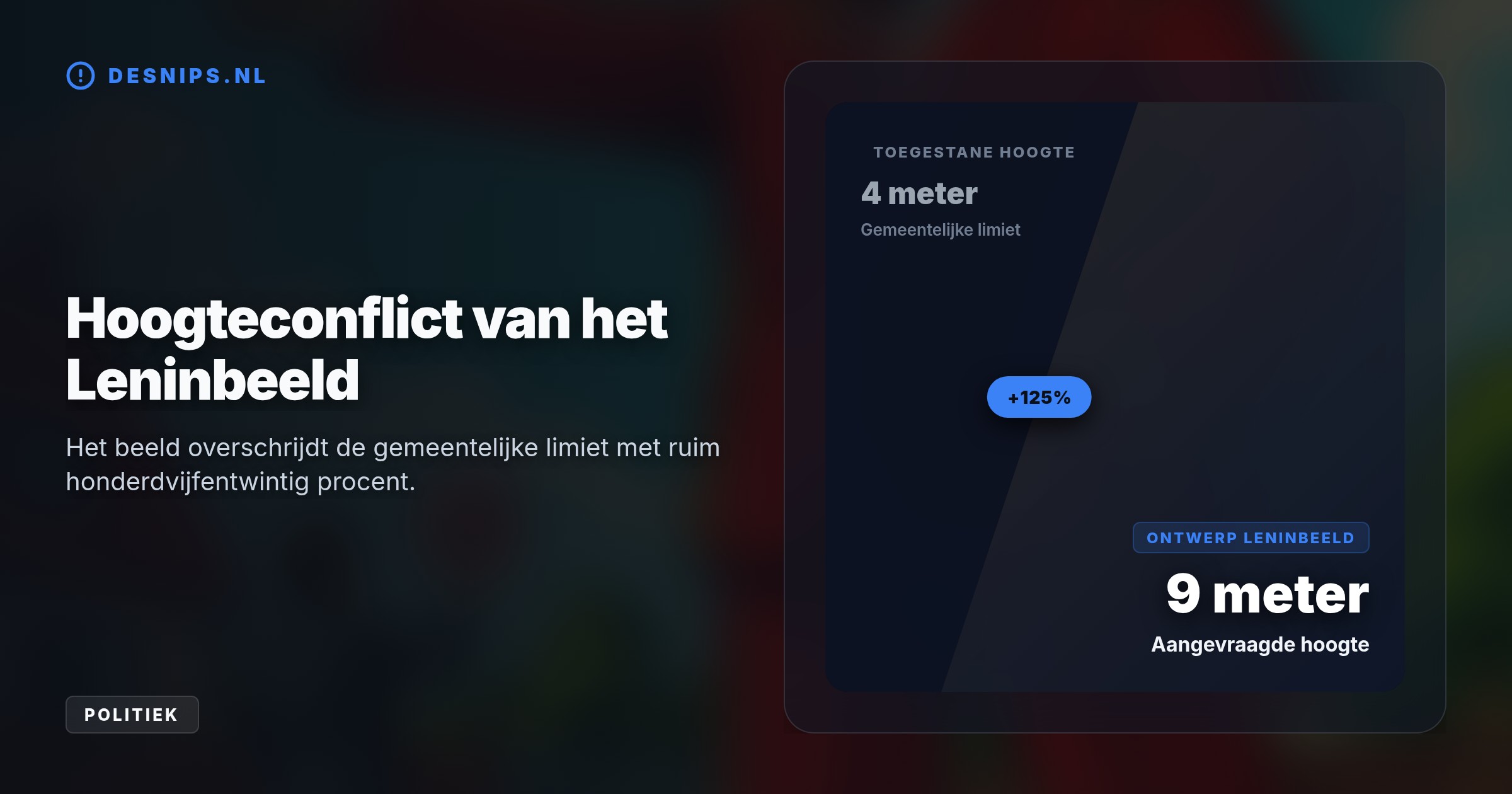 De gemeente Oldambt weigert de vergunning wegens de verwachte maatschappelijke ophef. Initiatiefnemer Henriëtte Davelaar blaast hierdoor het geplande communistische erfgoedcentrum definitief af.