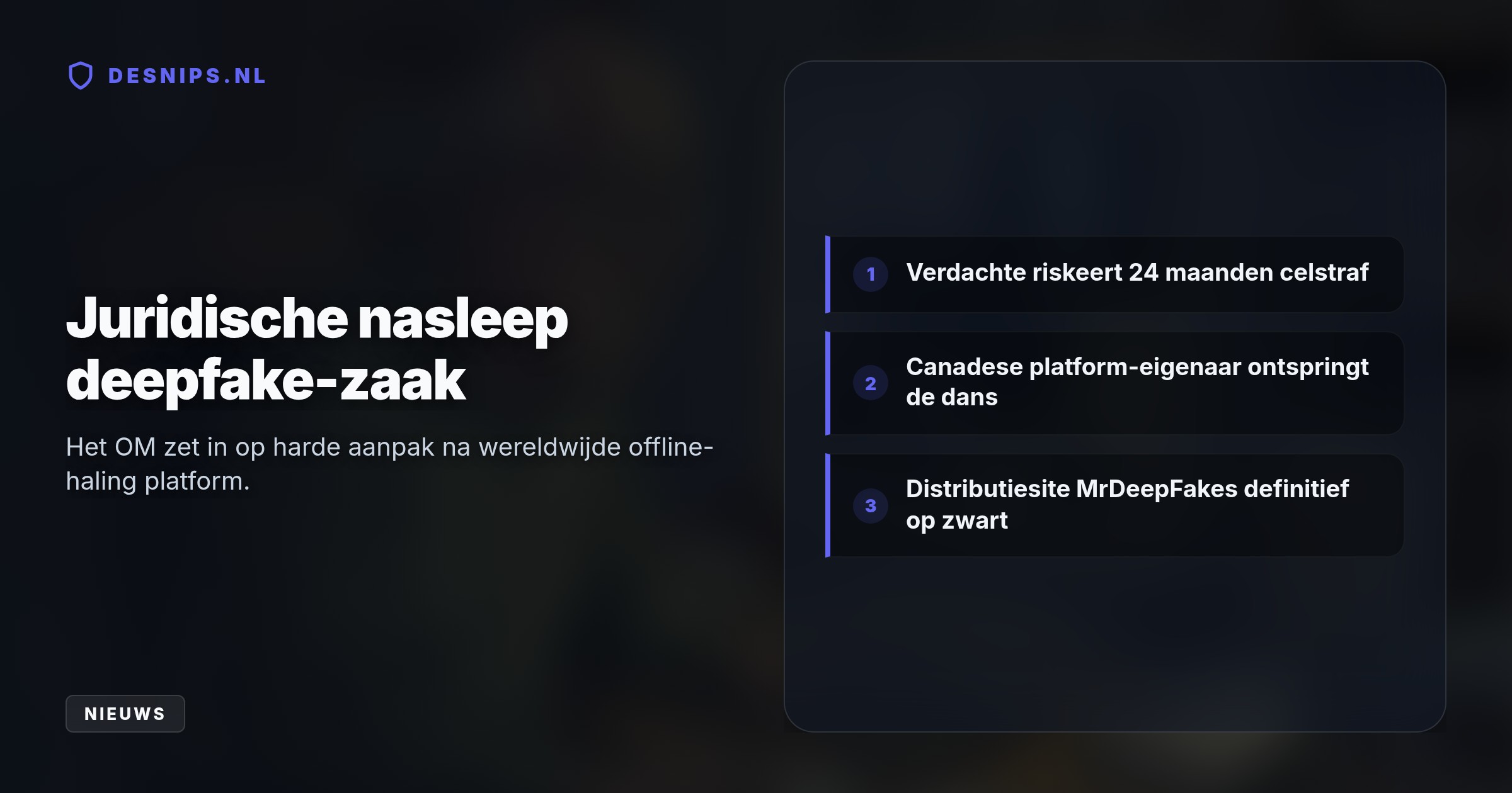 De man monteerde met AI de gezichten van onder meer prinses Amalia op pornovideo's. Hij deelde de deepfakes op een inmiddels opgedoekt miljoenenplatform.