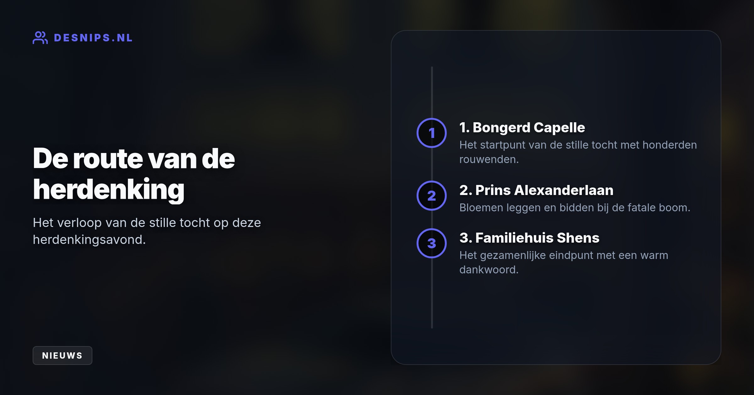 Tijdens een emotionele stille tocht van Capelle naar Rotterdam dachten honderden mensen terug aan de overleden Shendiro. Zijn zwaargewonde vrienden keken live mee uit het ziekenhuisbed.