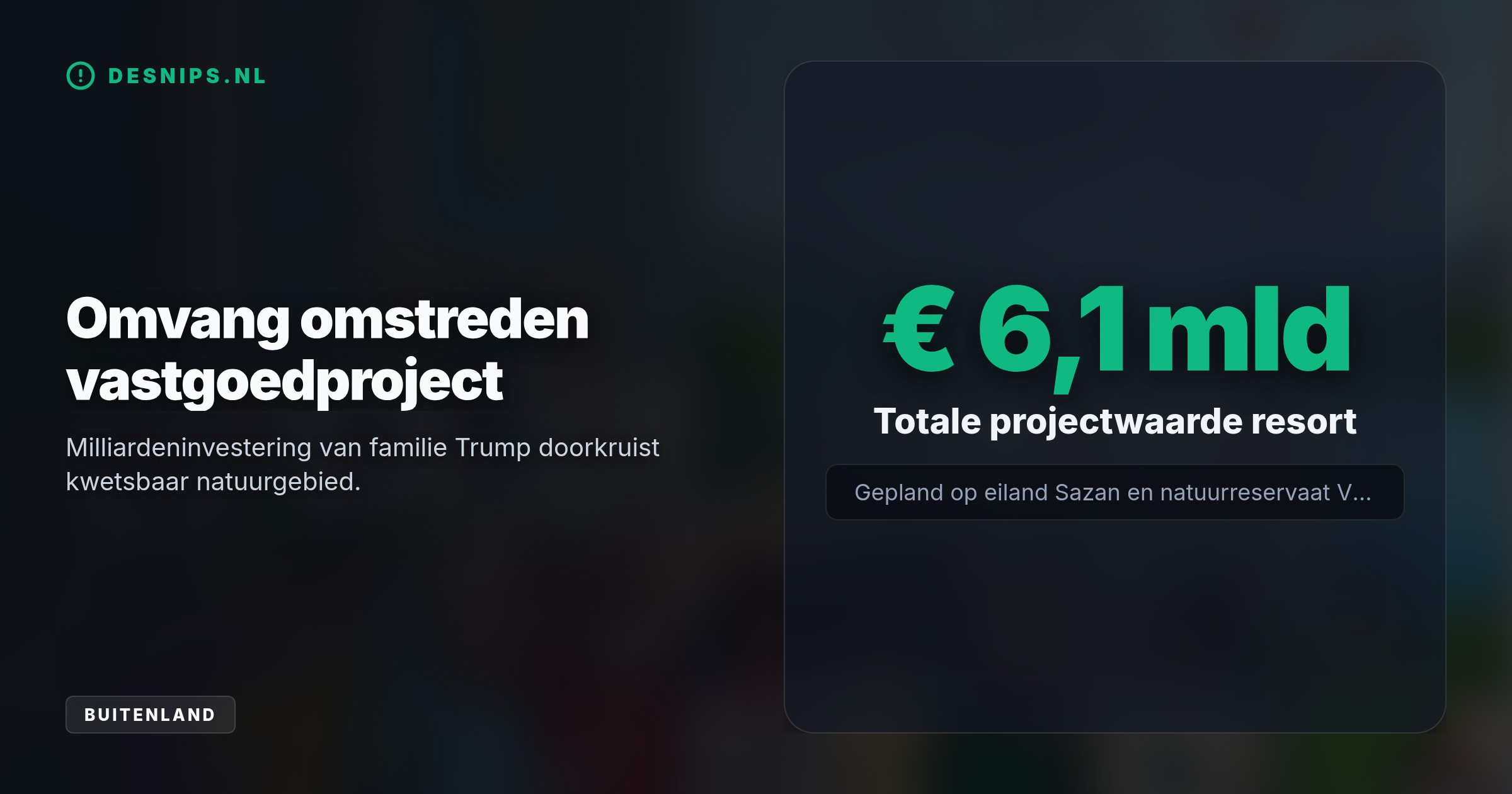 Demonstraties in Albanië sloegen om in geweld na de bouw van een Trump-resort in natuurgebied. Protesterende studenten eisen nu het opstappen van premier Edi Rama.