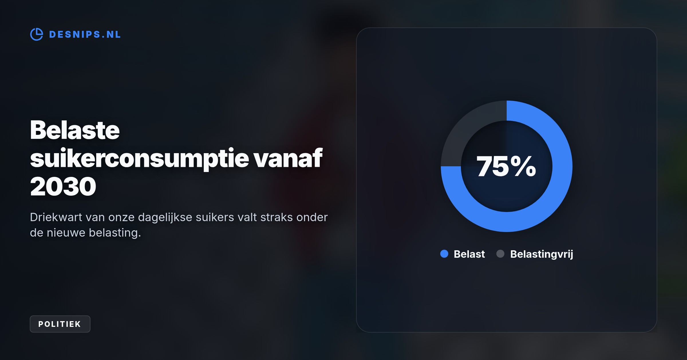 Het RIVM berekende dat we gemiddeld 93 gram suiker per dag eten. De nieuwe belasting kent twee schijven om fabrikanten te dwingen tot gezondere recepten.
