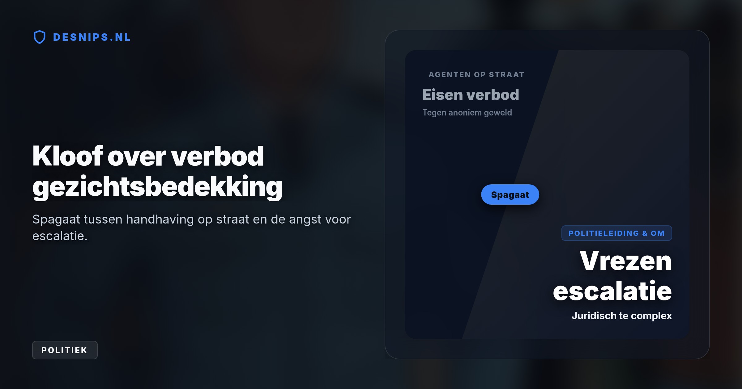 Minister Van Weel parkeert het plan na felle kritiek over de uitvoerbaarheid en angst voor escalatie, tot diepe teleurstelling van agenten op straat.