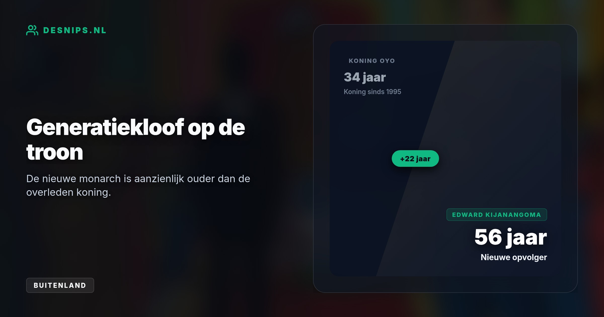 Terwijl de koninklijke familie een onbekende, geheime zoon als troonopvolger claimt, installeert de Oegandese overheid tv-presentator Edward Kijanangoma als de nieuwe koning.
