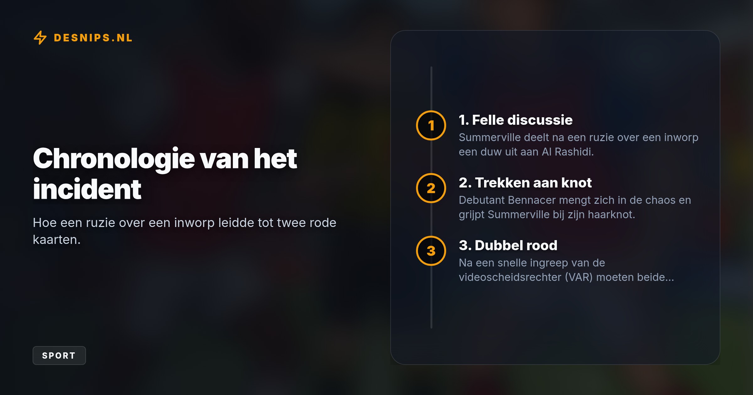 De Nederlandse Al-Hilal-aanvaller deelde een duw uit, waarna debutant Bennacer aan zijn haarknot trok. Beiden kregen direct rood; Al-Hilal won het duel met 2-1.
