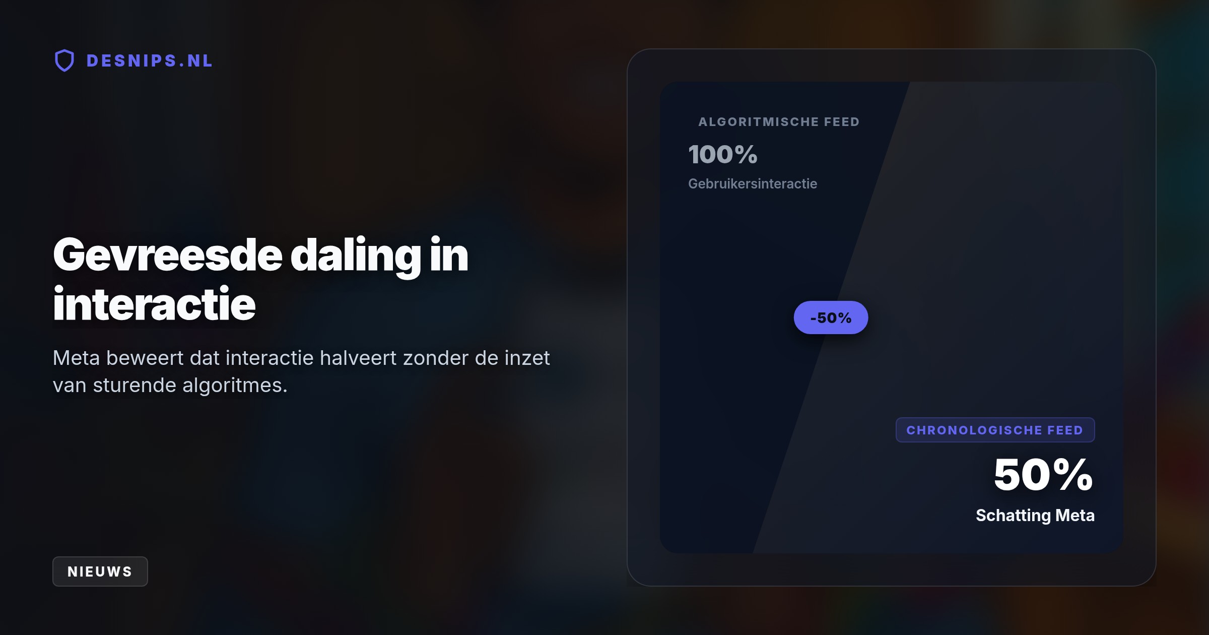 Dankzij een gerechtelijke uitspraak hoeven Nederlandse Instagram- en Facebook-gebruikers niet telkens handmatig het verslavende algoritme uit te schakelen; de keuze blijft nu permanent bewaard.
