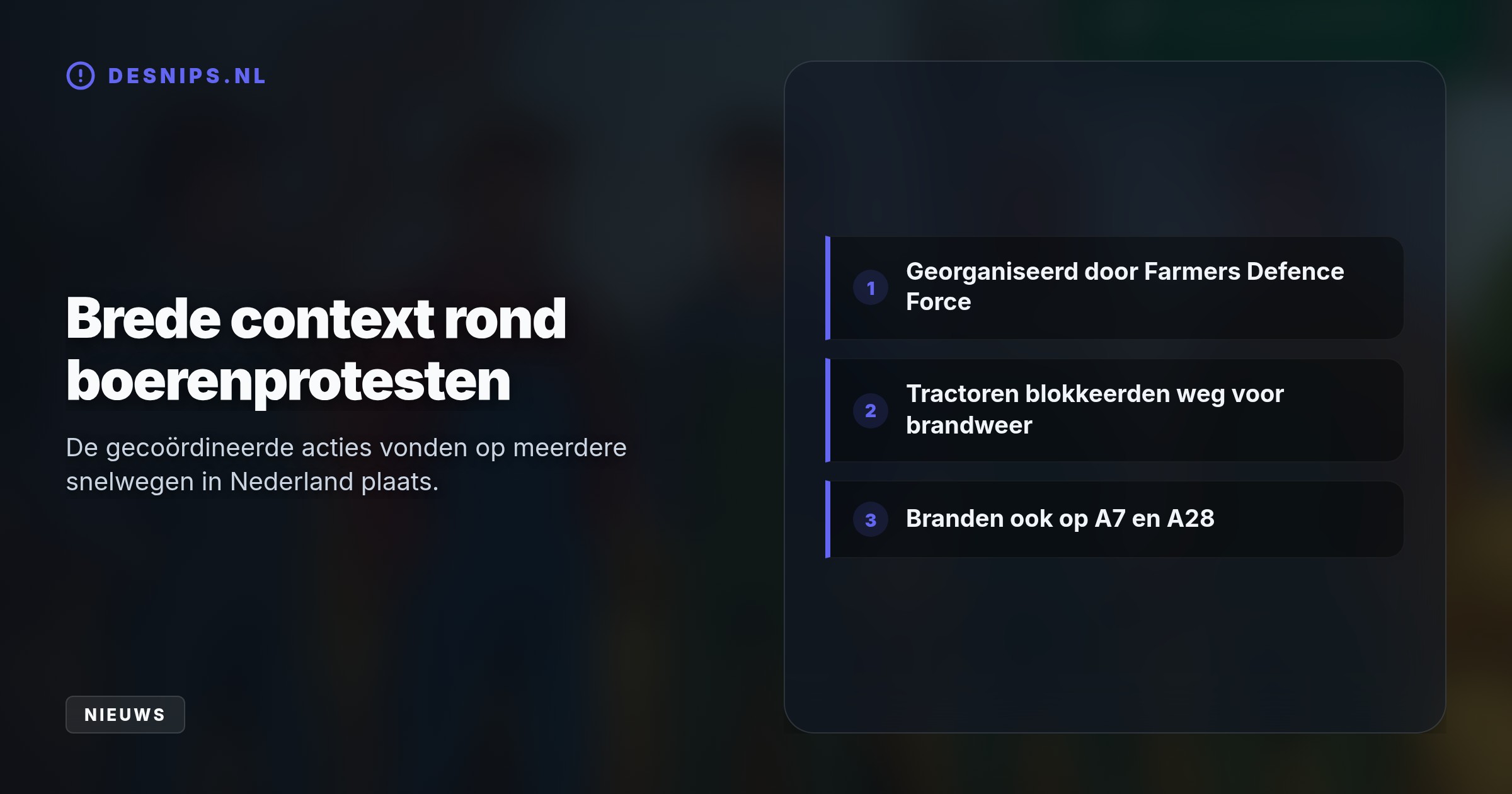 Demonstranten blokkeerden de brandweer bij Breukelen, maar bleven na de actie te lang hangen waardoor de politie hen direct kon arresteren.
