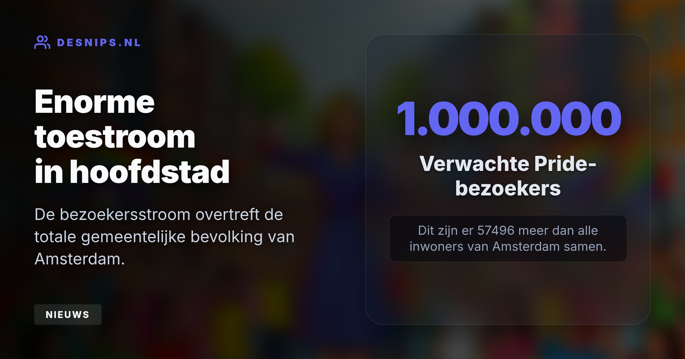 Terwijl een miljoen bezoekers de start van de WorldPride vieren, wijst een schokkende 41 procent van de Nederlandse jongeren gelijke rechten nog af.