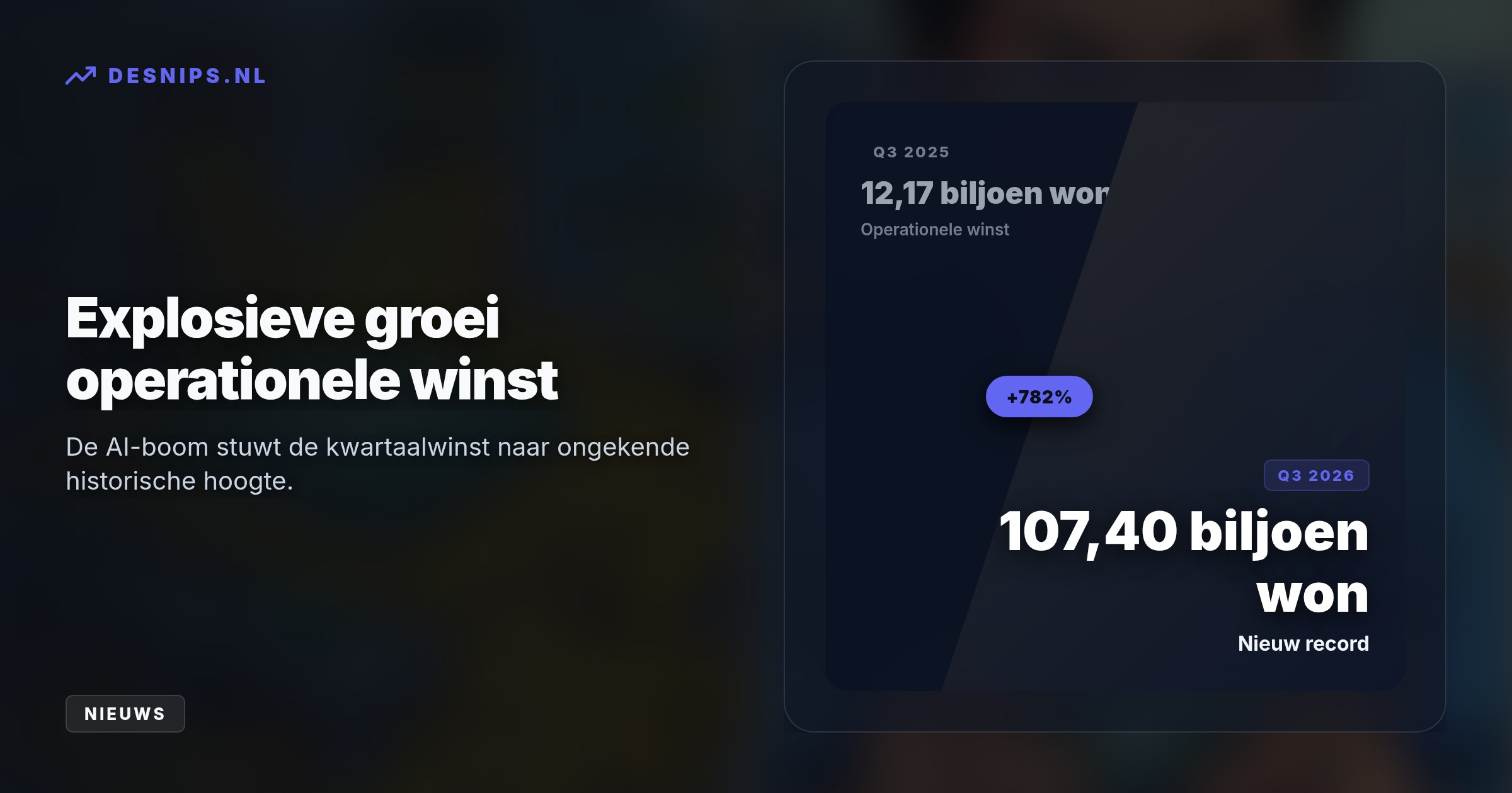 De enorme vraag naar AI-geheugenchips stuwt de winst tot een recordhoogte van 107,4 biljoen won, terwijl de smartphonetak verlies lijdt door dure componenten.