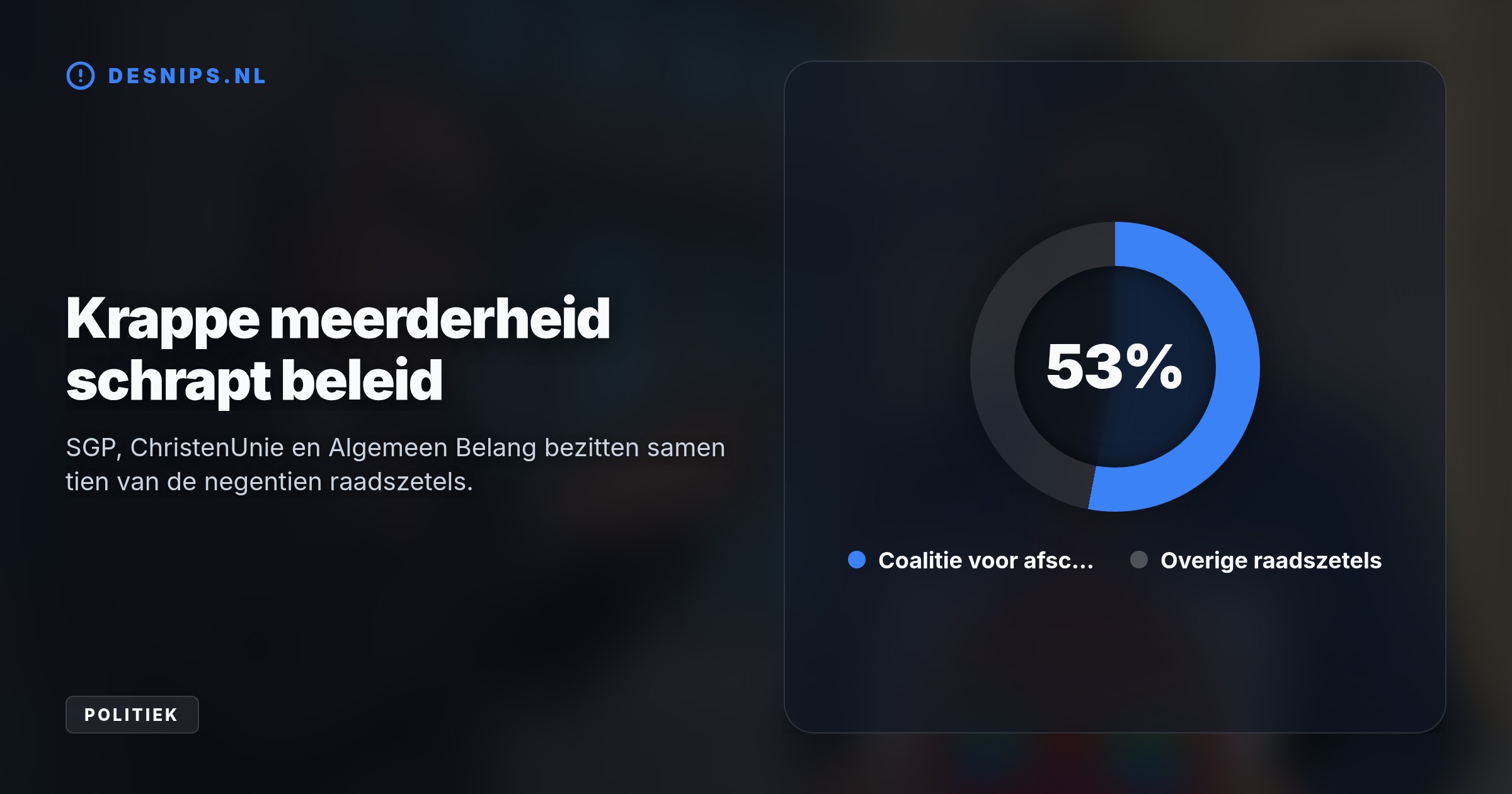 De raad van Oldebroek schrapt het lhbtiq+-beleid. Wethouder De Nooijer vierde dit online met een verbodsteken over de regenboogvlag, tot felle woede van staatssecretaris Van der Burg.