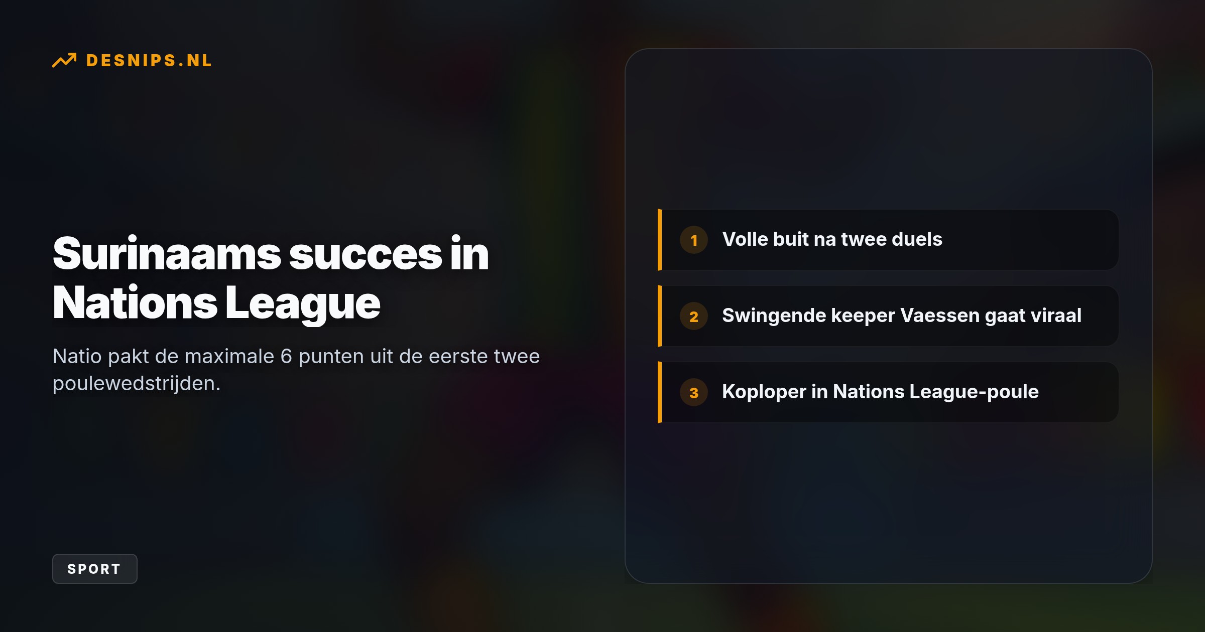 Door goals van Lonwijk en Kerk pakt Suriname de volle winst tegen Martinique. De soepele overwinningsdans van keeper Vaessen verovert direct sociale media.