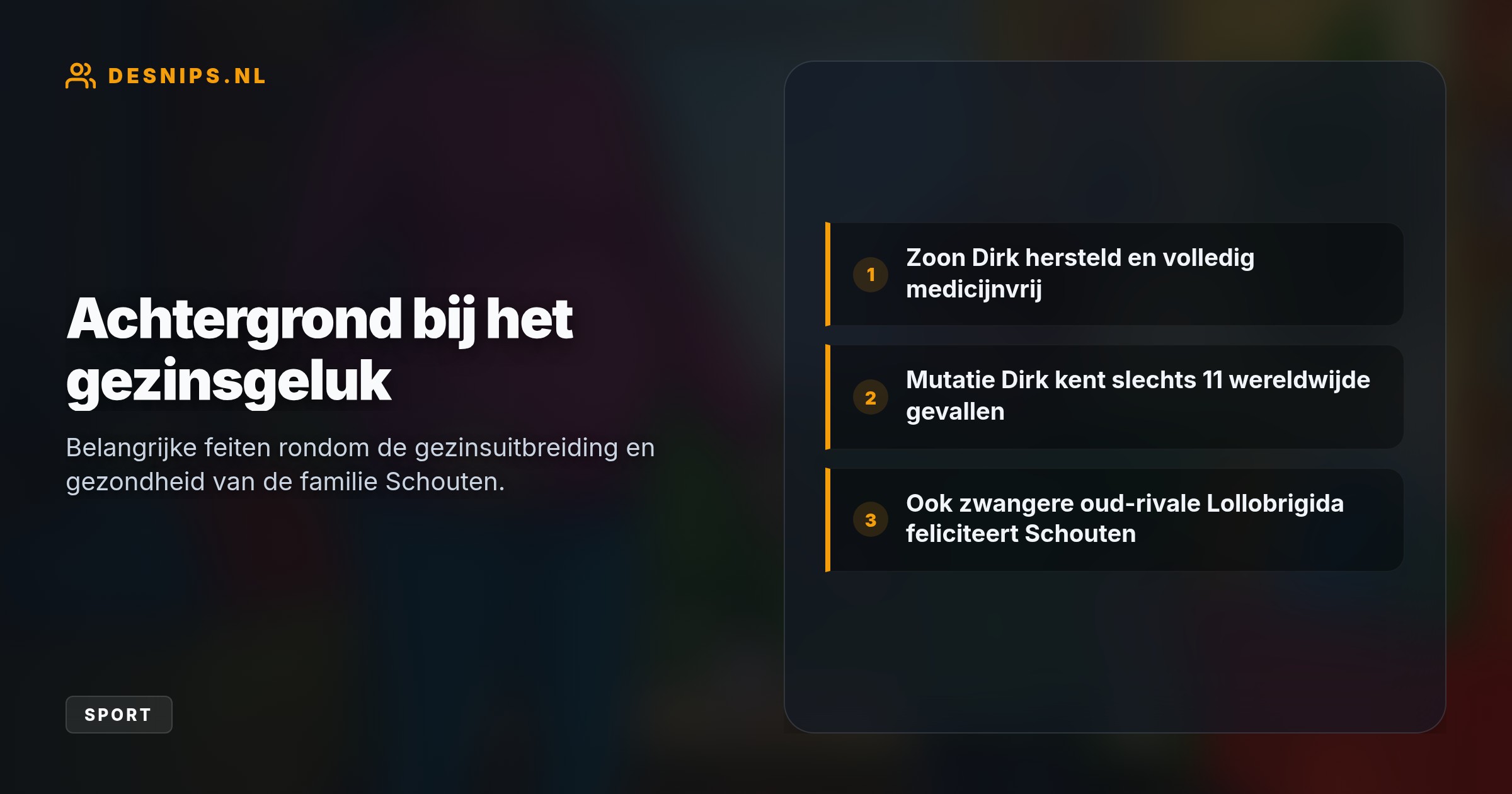 Het babynieuws brengt extra veel vreugde na een spannende periode: haar eerste zoontje Dirk is inmiddels hersteld en aanvalsvrij van een uiterst zeldzame genetische mutatie.