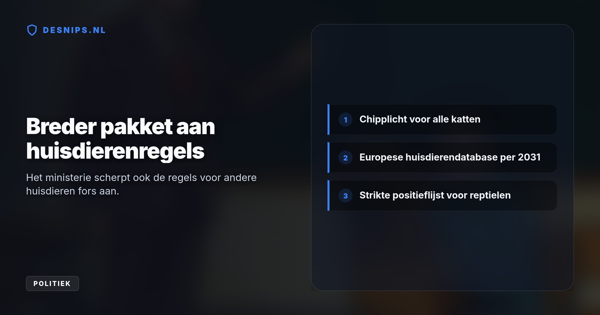 Staatssecretaris Erkens wil zo het aantal bijtincidenten verlagen. Wie weigert en wiens hond toeslaat, riskeert een fors hogere straf.