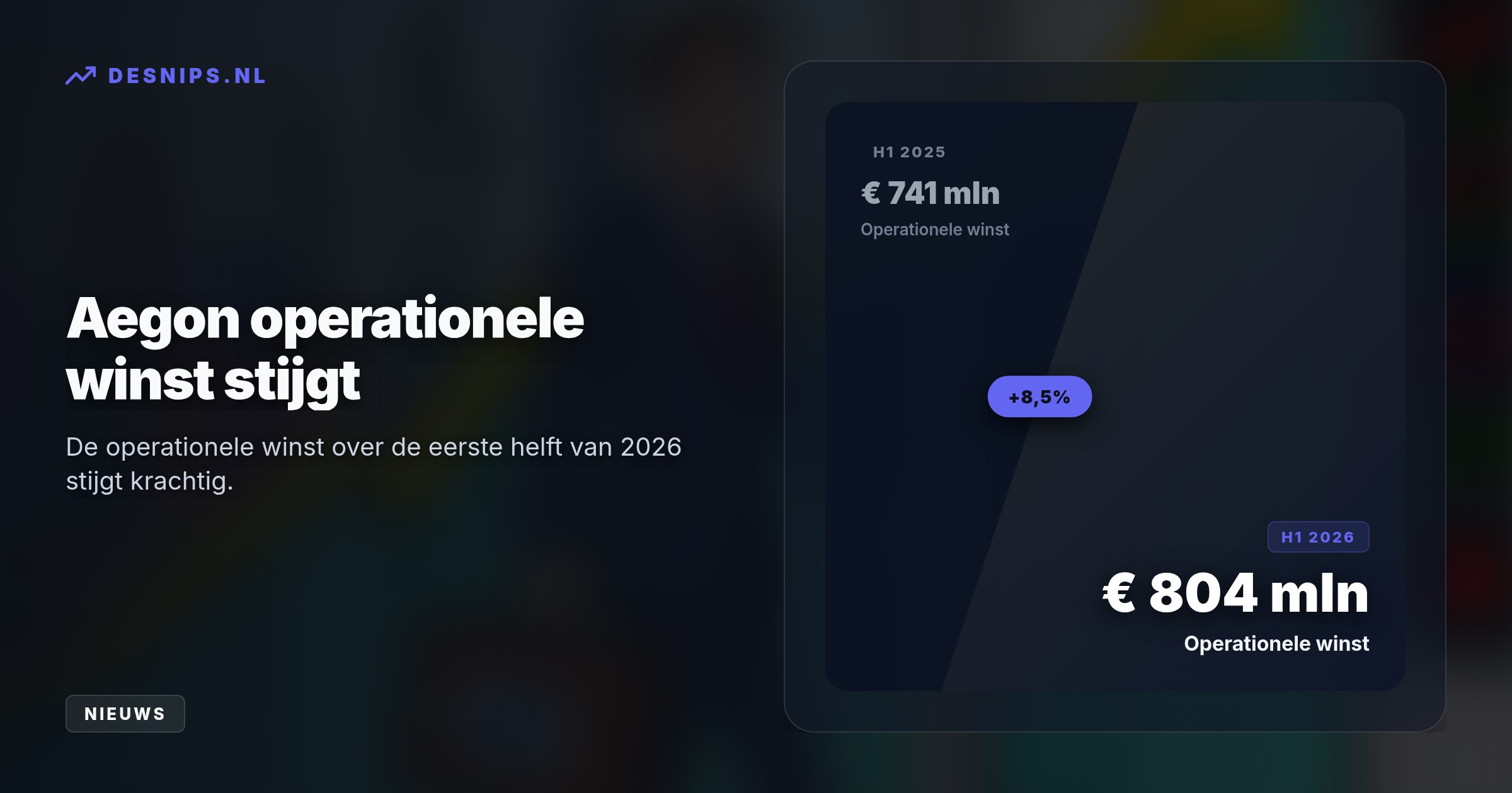 CFO Duncan Russell weigert mee te verhuizen naar New York en stapt op, wat beleggers zorgen baart ondanks een met 9% gestegen operationele winst van 804 miljoen euro.