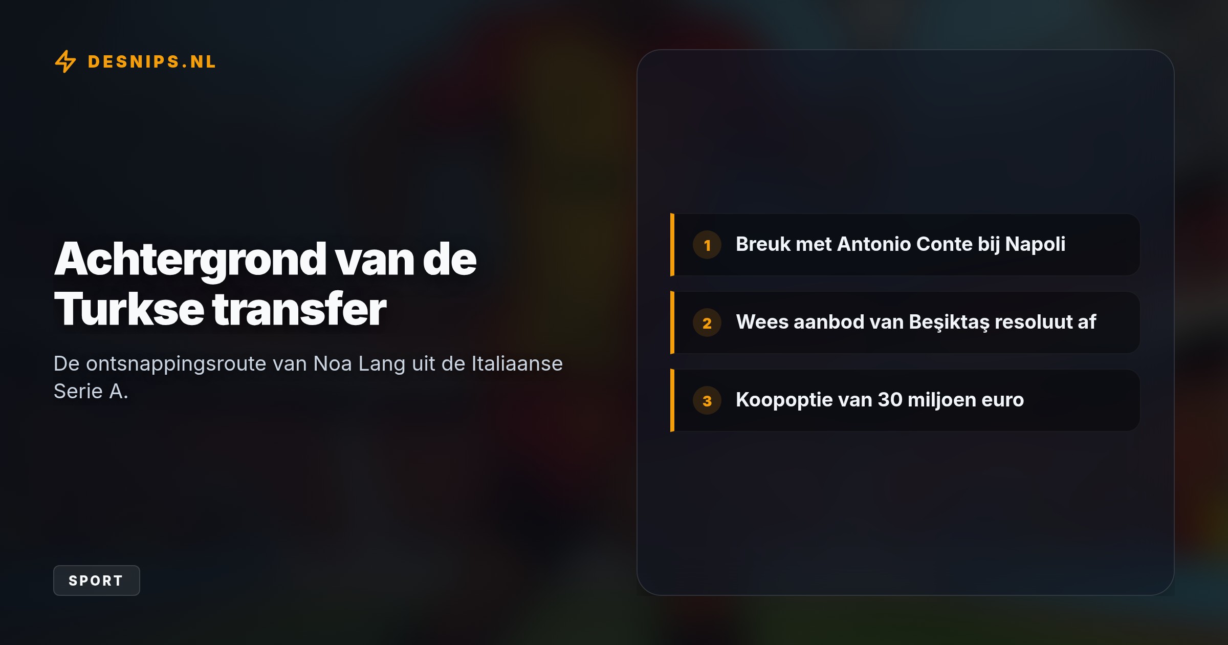 De van Napoli gehuurde vleugelspeler overwon een zware duimblessure en besliste de Turkse titelstrijd met een cruciale assist in de absolute slotfase.