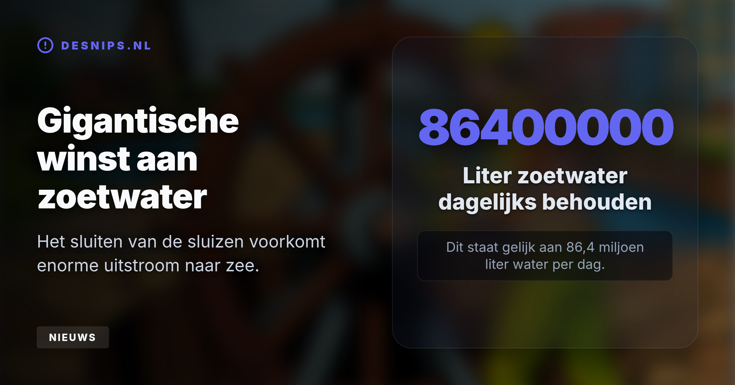 Vanaf woensdag 5 augustus gaat het gebied op slot voor scheepvaart en geldt een sproeiverbod. Zo wordt zout water geweerd en de dijkstabiliteit bewaard.