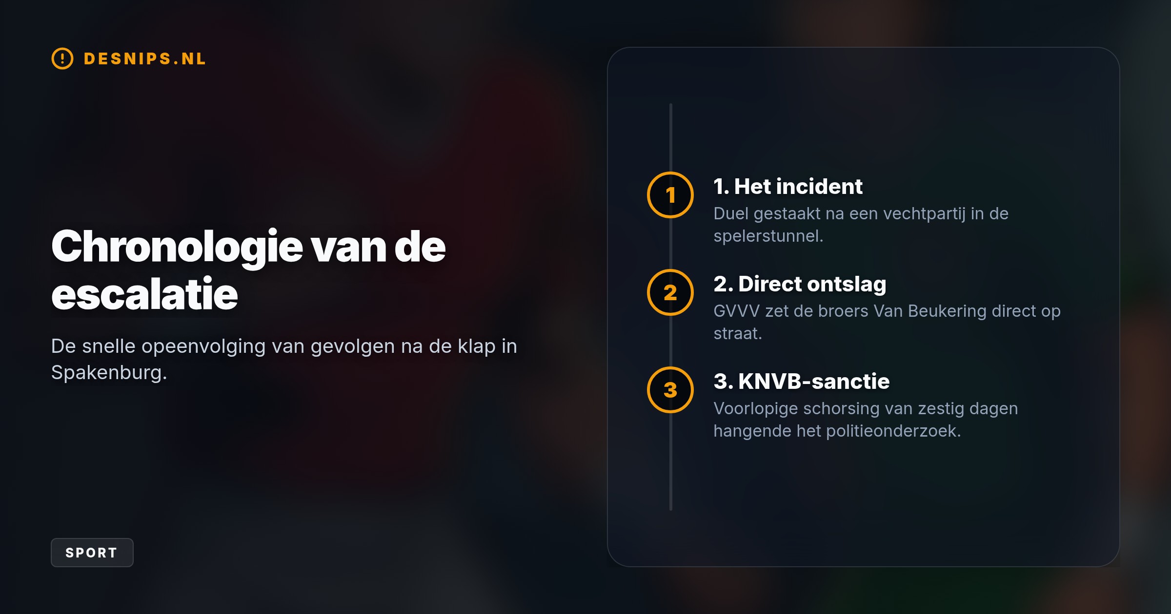 De oud-prof is hangende het KNVB-onderzoek voorlopig geschorst, nadat hij IJsselmeervogels-speler Quiermo Dumay zeven tanden uit zijn mond sloeg.