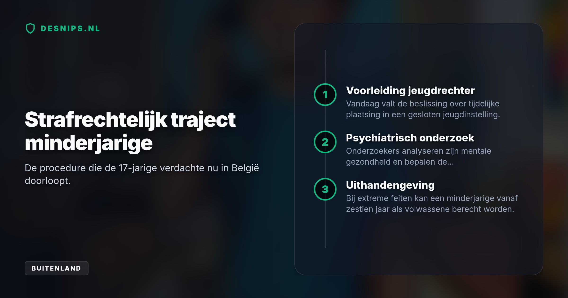 De dader had geen crimineel verleden en geen bekende psychische problemen. Justitie onderzoekt het bizarre motief achter het drama in Iddergem.