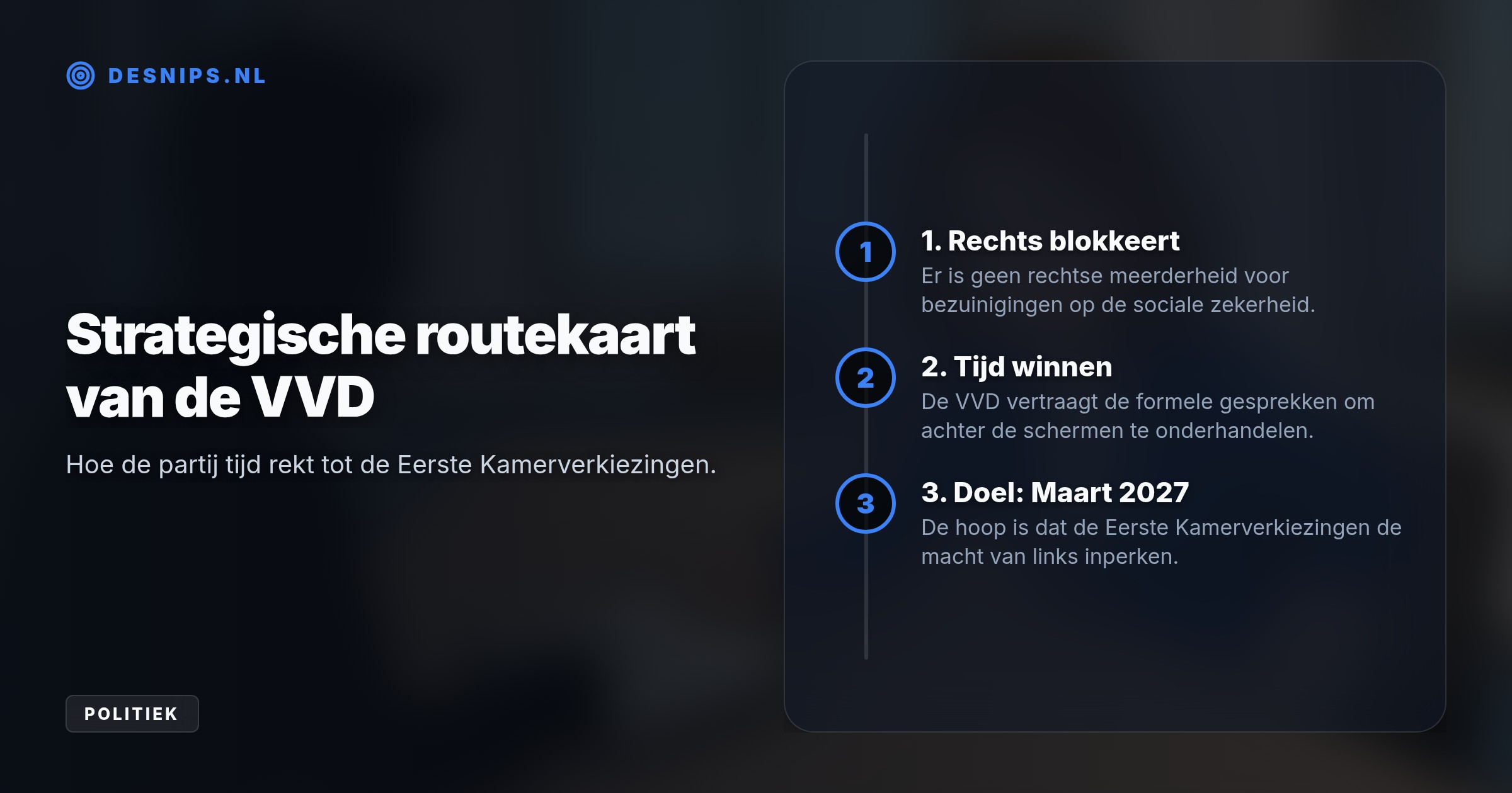 Omdat een rechtse meerderheid voor sociale bezuinigingen ontbreekt, dwingt de politieke realiteit partijleider Yeşilgöz tot een strategische U-bocht richting GroenLinks-PvdA.