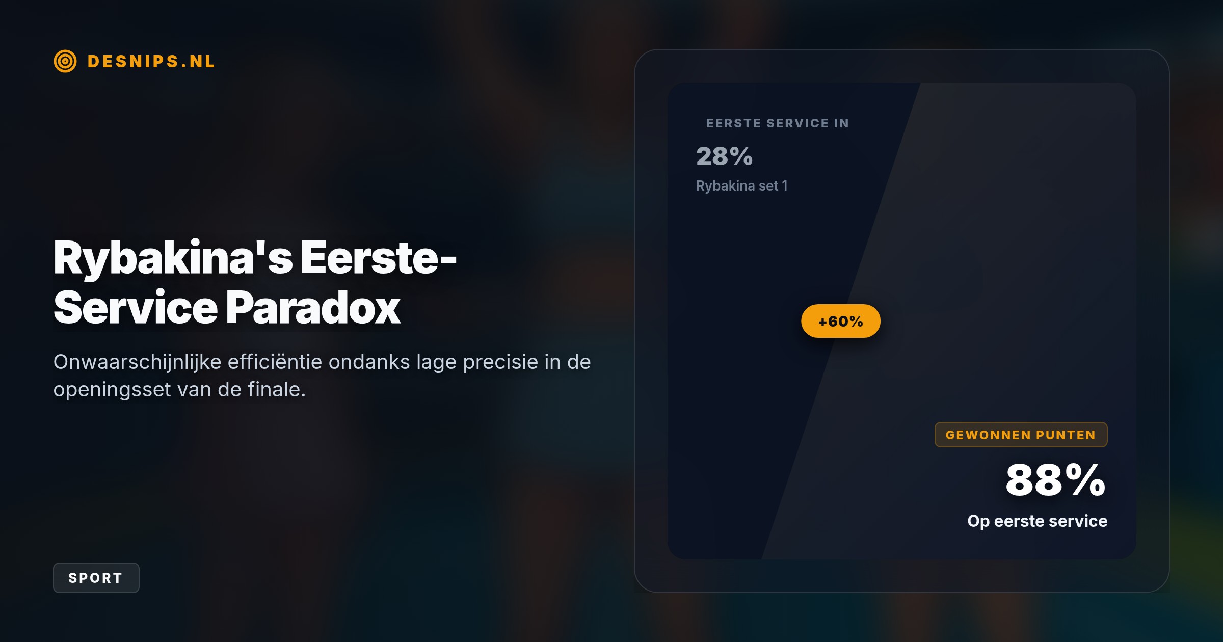 Ondanks een recente zware enkelblessure versloeg de Kazachse titelverdedigster Sabalenka in drie sets, waarmee ze haar derde grandslamtitel en de eerste plek op de wereldranglijst pakt.
