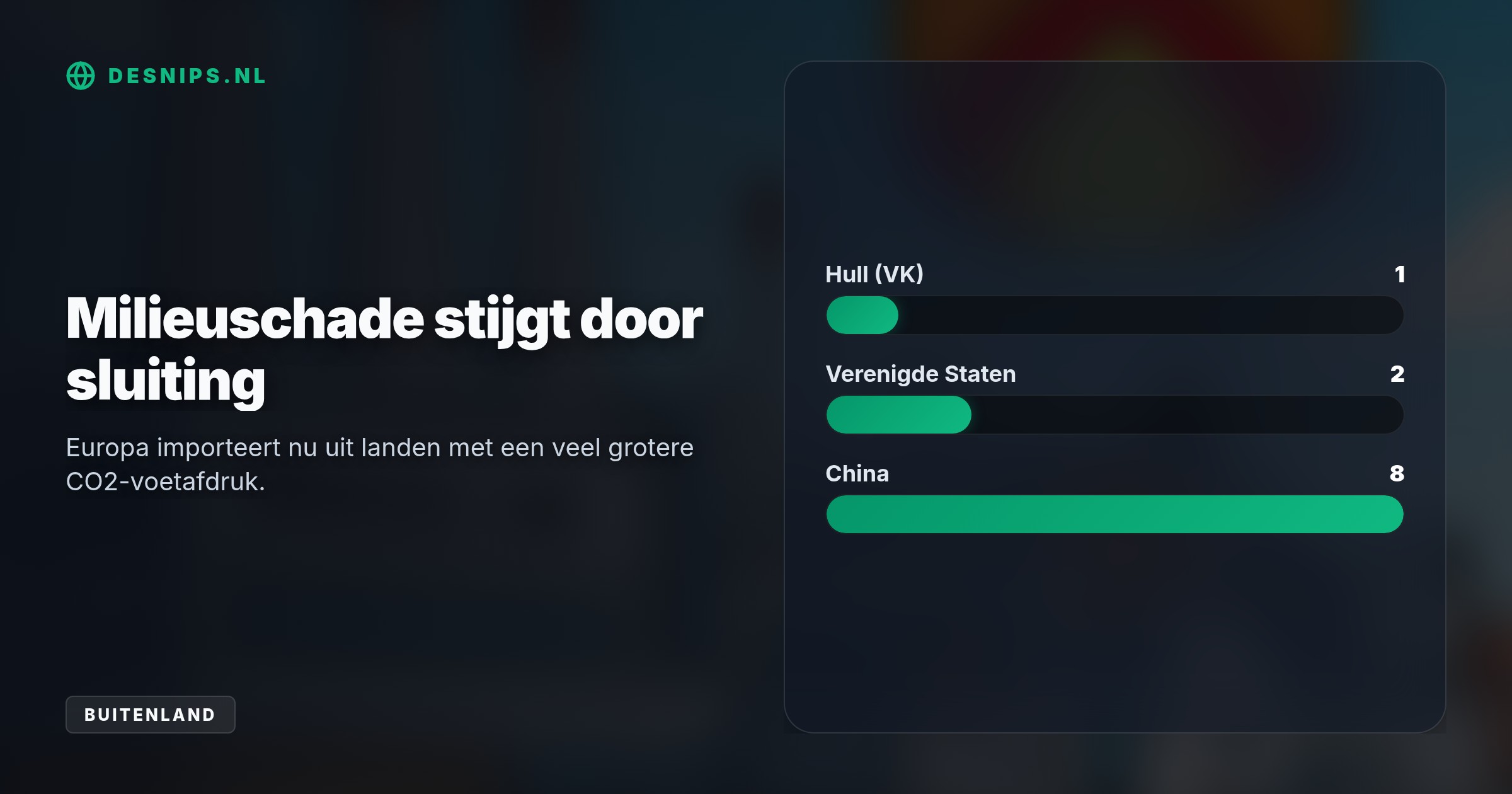 De sluiting van de laatste Europese acetyls-fabrieken treft de productie van alledaagse spullen. Torenhoge energielasten en CO2-heffingen jagen hiermee ook 4.000 banen weg.