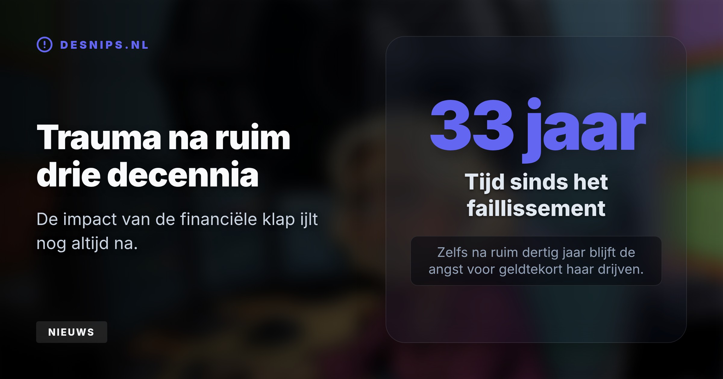 De 71-jarige presentatrice deelde haar diepgewortelde angst in een tv-show. Haar faillissement destijds laat een blijvende vrees achter om op haar oude dag alles kwijt te raken.