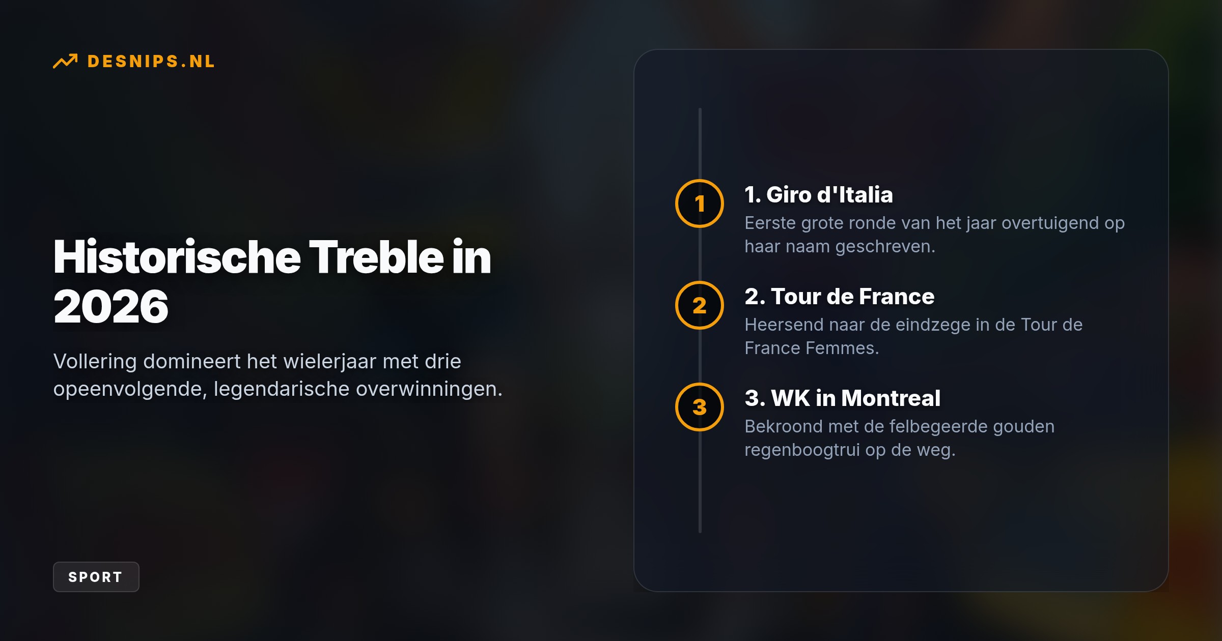 De 29-jarige Nederlandse hield het hoofd koel na een heroverde solo-aanval en versloeg Kasia Niewiadoma in de eindsprint, waarmee ze haar droomseizoen bekroont.
