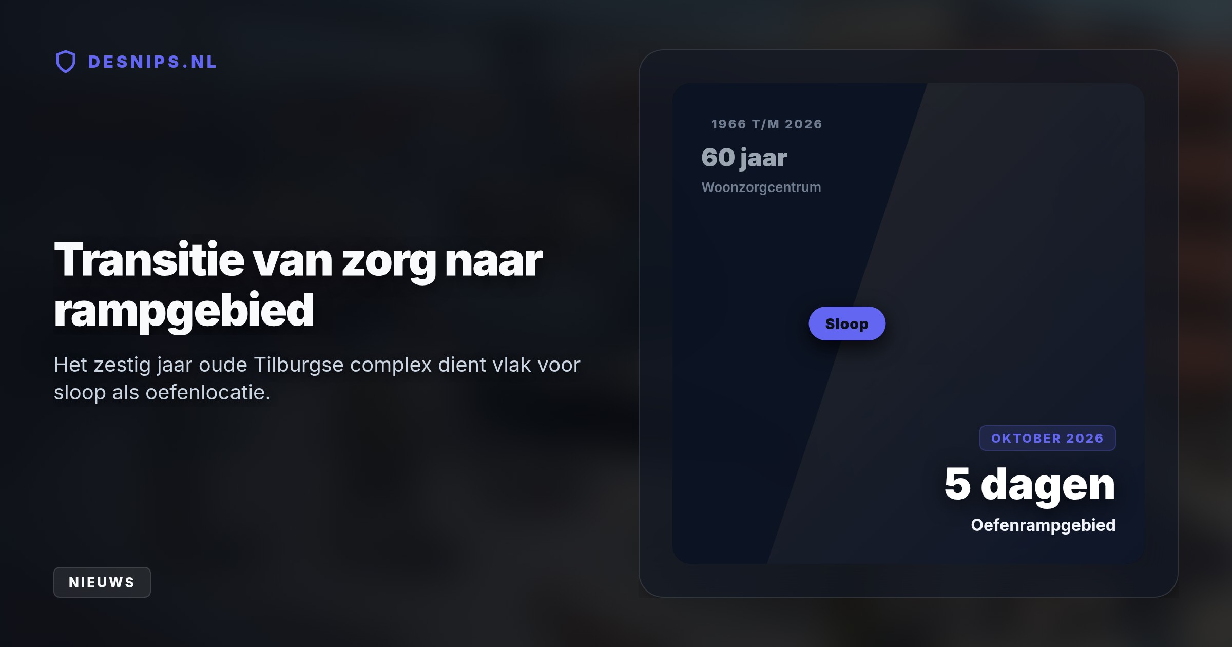 Hulpdiensten bootsen met een echte gecrashte helikopter en een sportvliegtuig een ravage na om reddingsteams optimaal voor te bereiden op complexe rampen in ingestorte gebouwen.