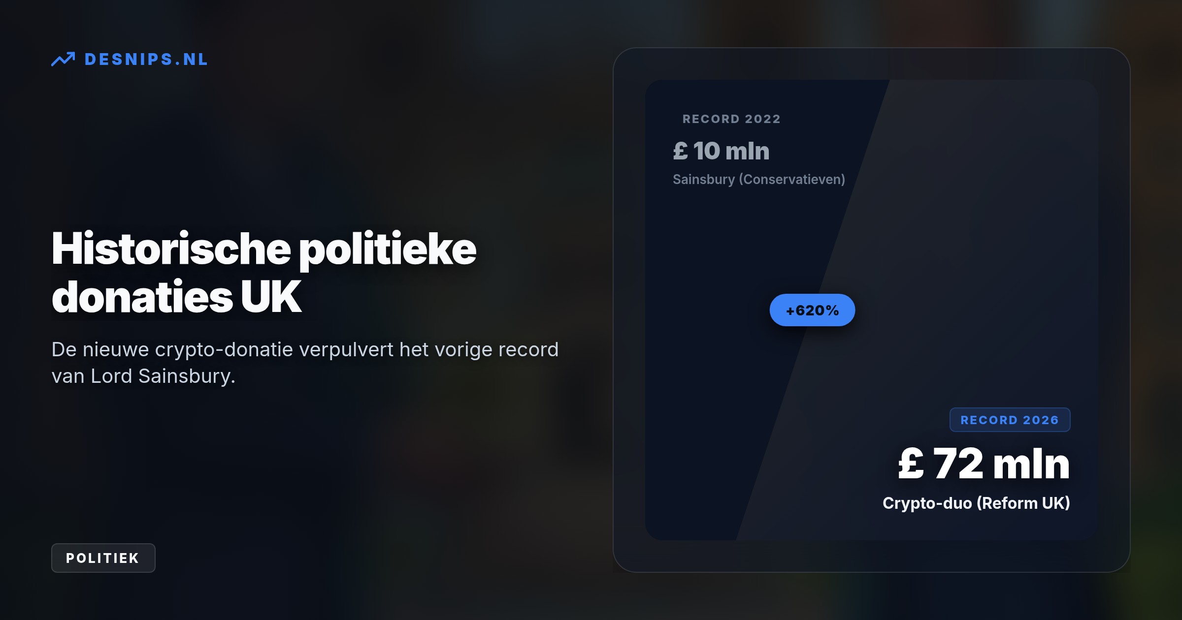 De miljardairs verhuisden speciaal terug naar Groot-Brittannië om strenge regels voor buitenlandse donaties te omzeilen en een naderend donatieplafond voor te zijn.
