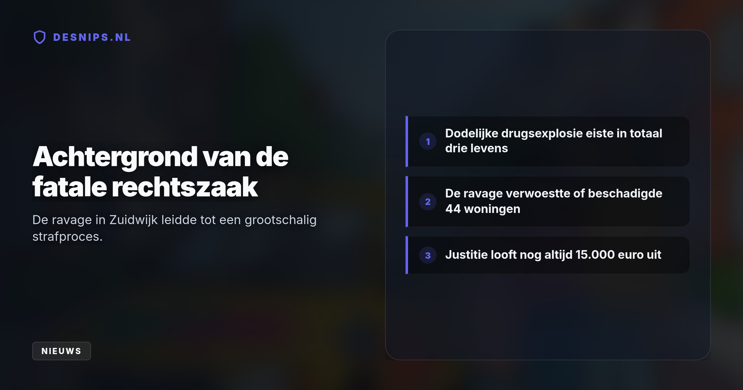 De familie van de omgekomen Ilyas (22) zwijgt uit angst in de rechtszaak nadat hun auto werd beklad met 'Be Ready'. De verdachte oom ontkent elke betrokkenheid bij het drugslab.