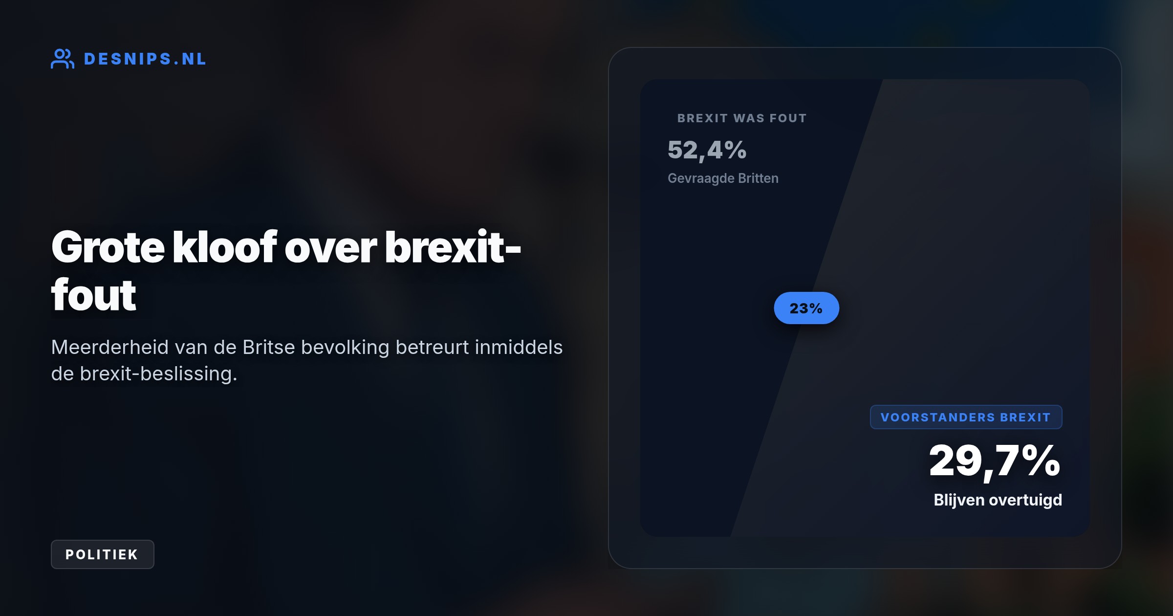 Een officieel onderzoek moet de relatie herstellen. Hoewel de helft van de Britten heraansluiting steunt, dreigt er felle politieke weerstand van Reform UK.