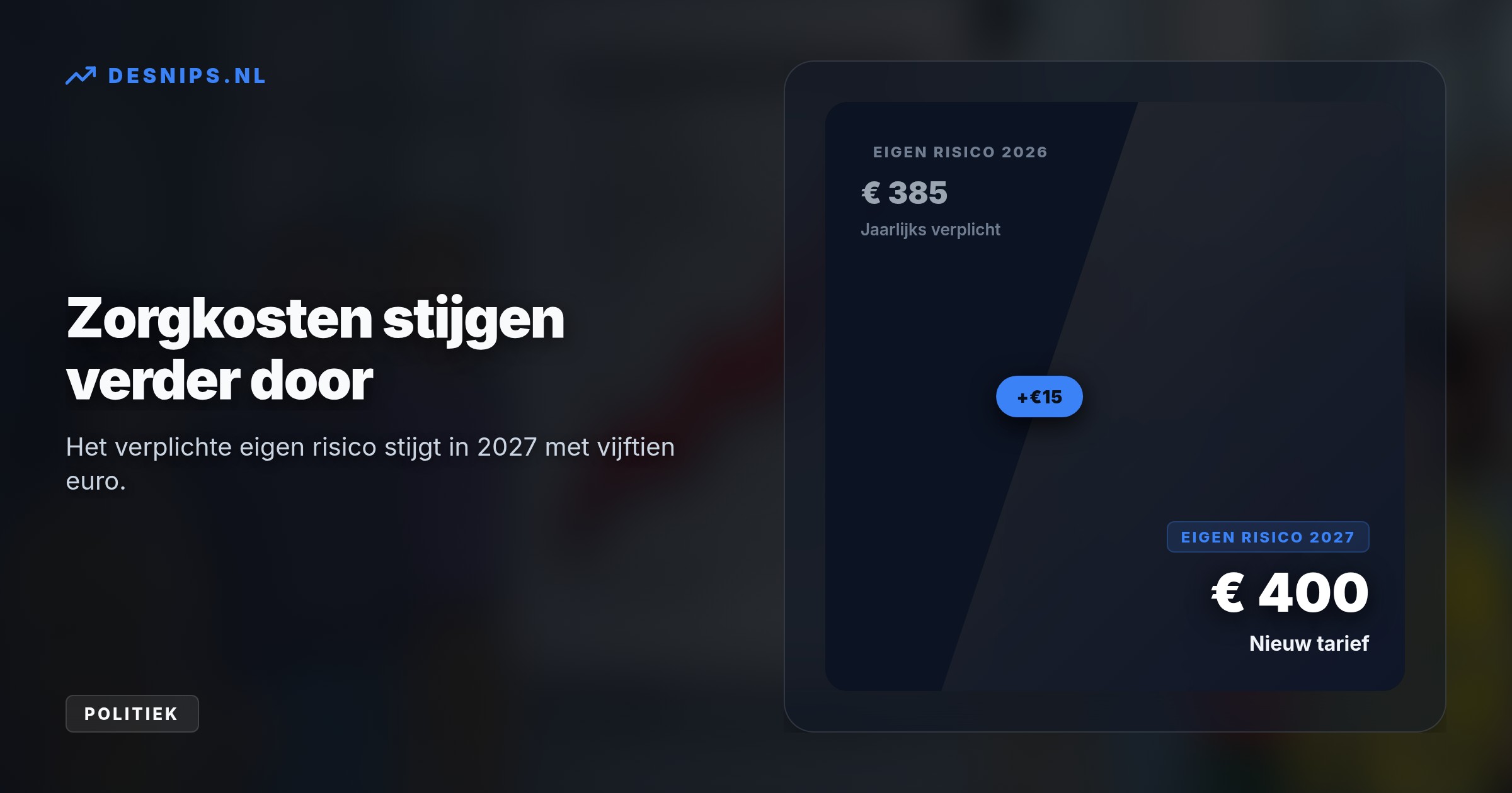 Een belastingverhoging van 4 miljard euro en stijgende zorgkosten drukken de koopkracht van werkenden onder de streep, ondanks een reparatiepakket van 1,7 miljard euro.