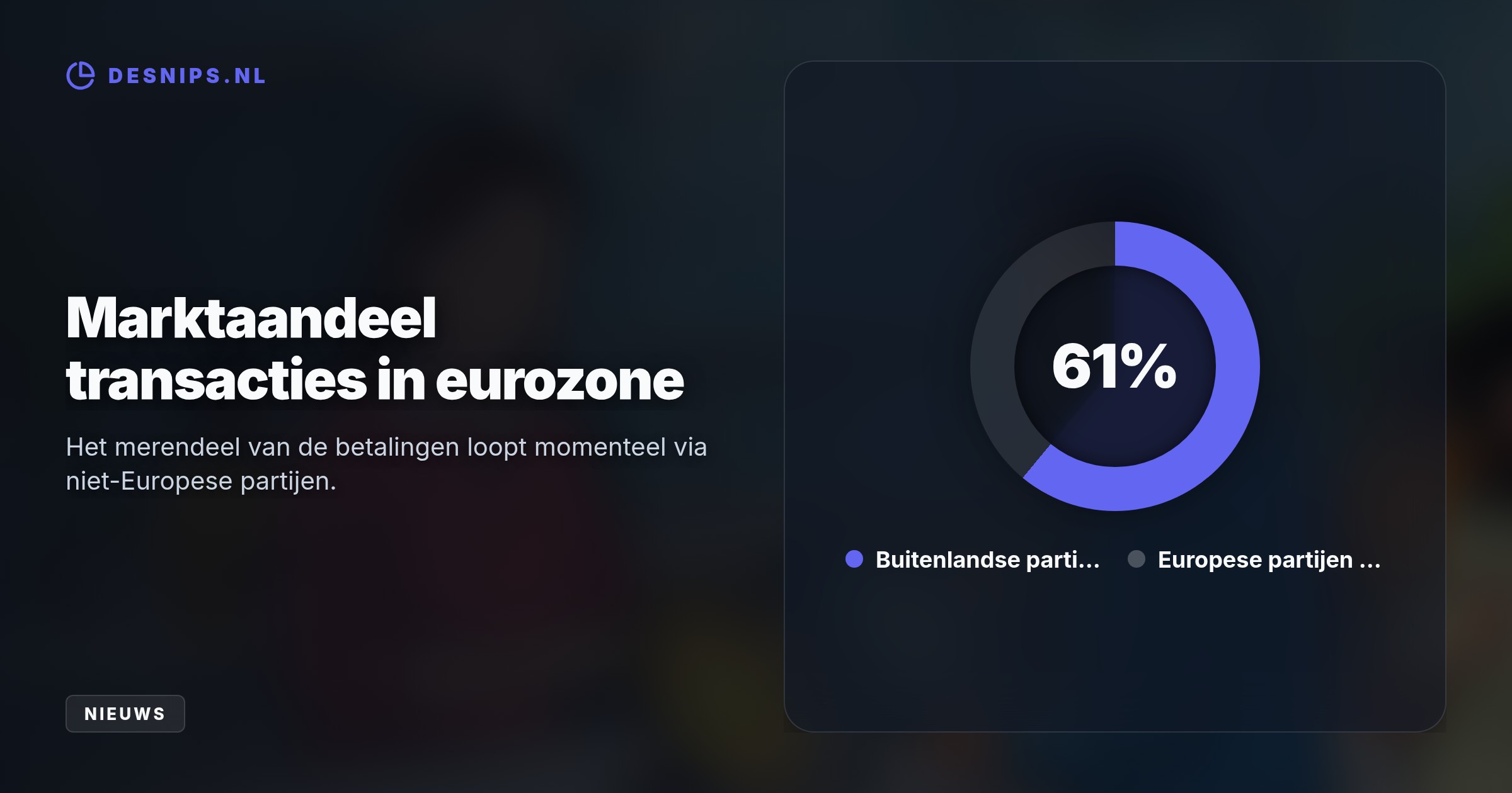 Webwinkels kunnen zich tot 27 oktober aanmelden voor een proefperiode in 2027. De ECB wil hiermee de afhankelijkheid van Amerikaanse reuzen zoals Visa en Mastercard verkleinen.