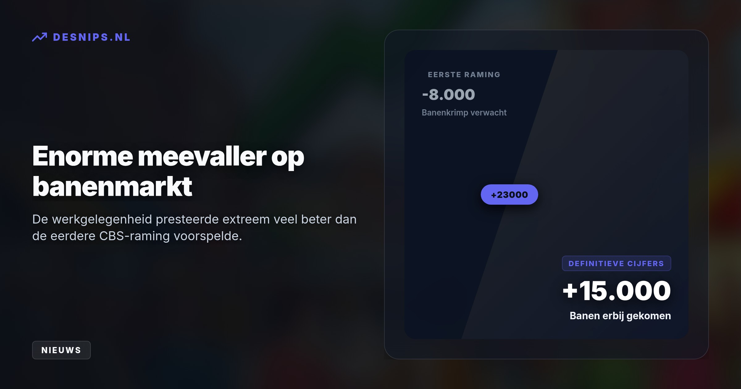 Dankzij hogere cao-lonen stegen de consumentenuitgaven fors. Bedrijven profiteerden met miljardenwinsten, terwijl de banenmarkt onverwacht groeide met 15.000 nieuwe banen.