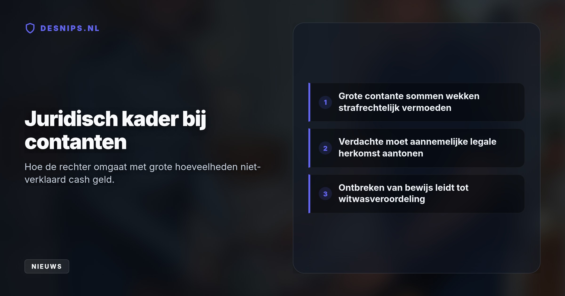 Omdat de vrouw de legale herkomst van tienduizenden euro's contant geld in haar slaapkamer niet kon onderbouwen, oordeelde de rechter dat het geld van criminaliteit afkomstig is.