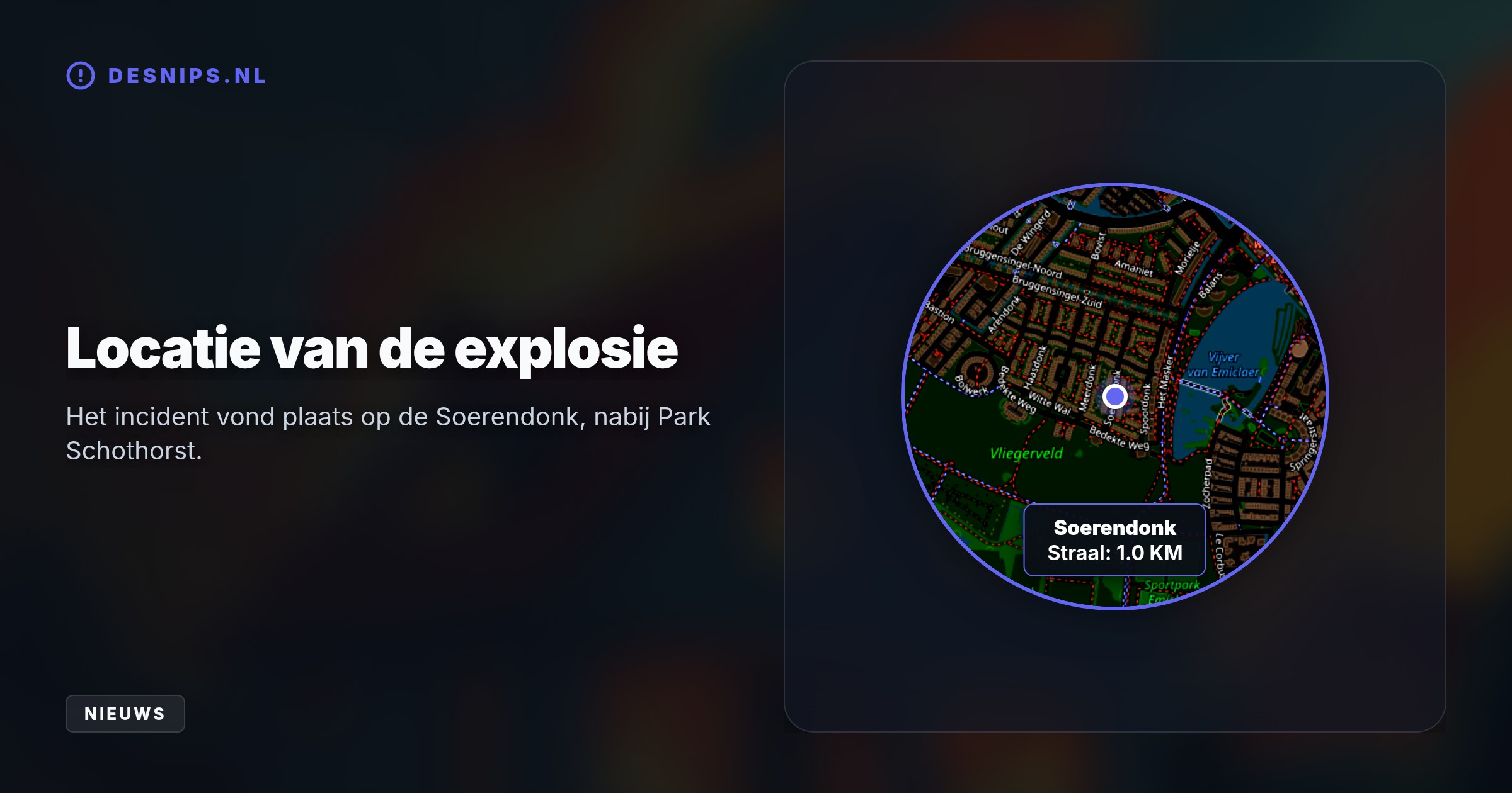 Na een harde knal zaterdagochtend brandde de voorzijde van het huis aan de Soerendonk volledig uit. Getuigen zagen vlak daarna twee personen wegvluchten op een fatbike.