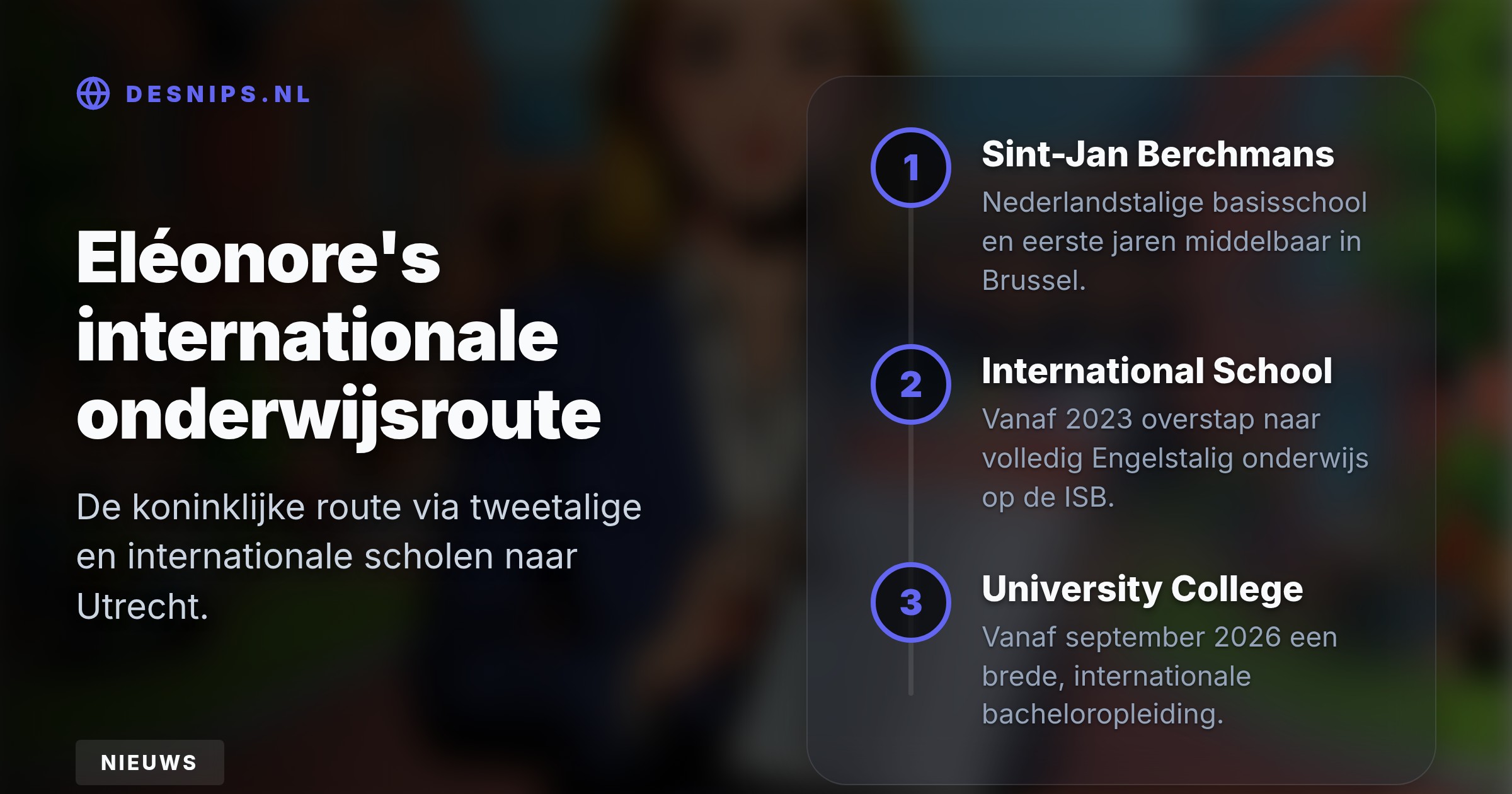 Vanaf september woont de achttienjarige prinses op de campus van University College Utrecht. Ze stelt haar eigen studieprogramma samen uit een aanbod van tweehonderd vakken.