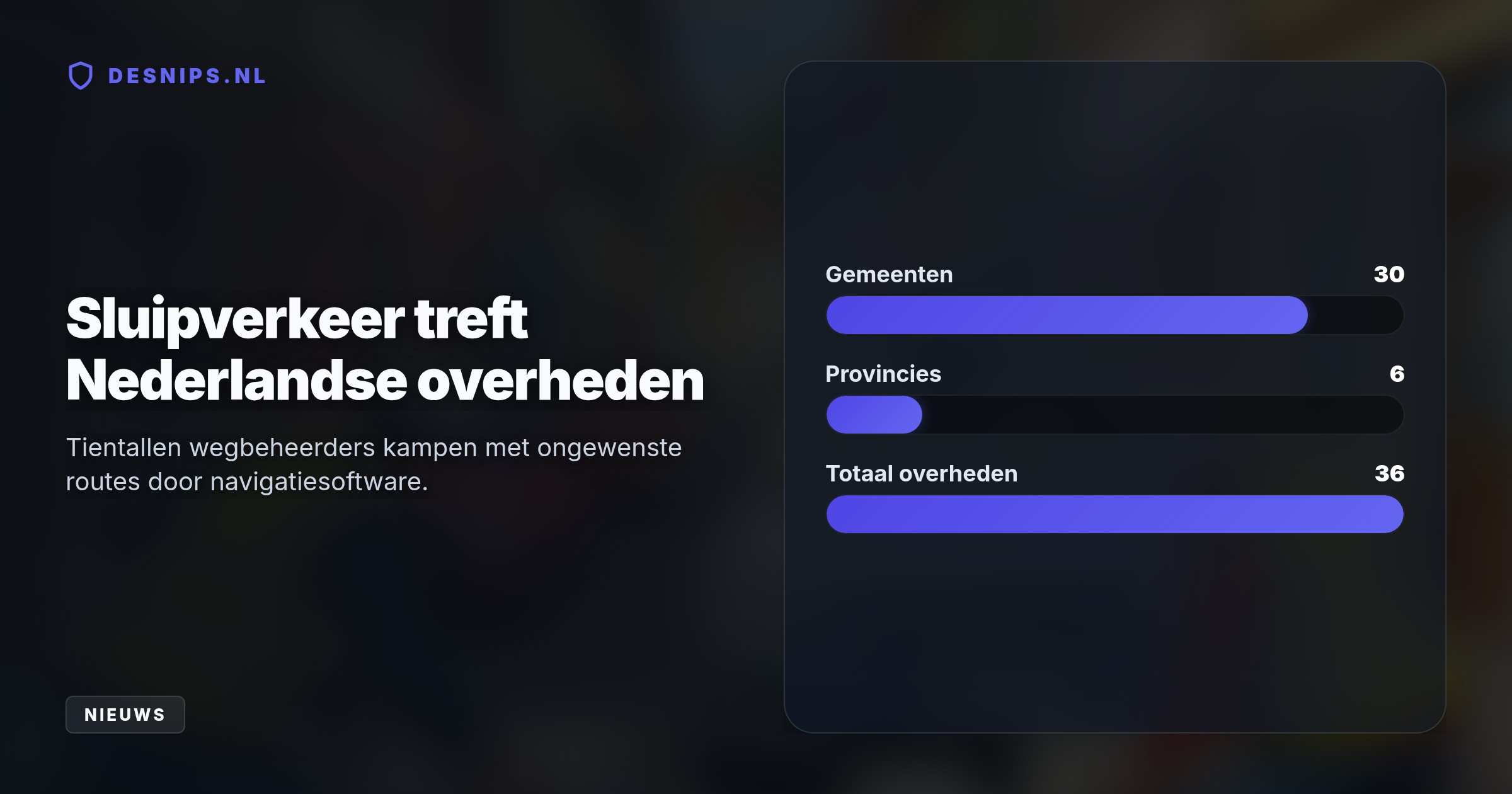 Omdat techreuzen weigeren routes aan te passen, nemen wegbeheerders in heel Nederland fysieke maatregelen om overlast door sluipverkeer in woonwijken eigenhandig te stoppen.