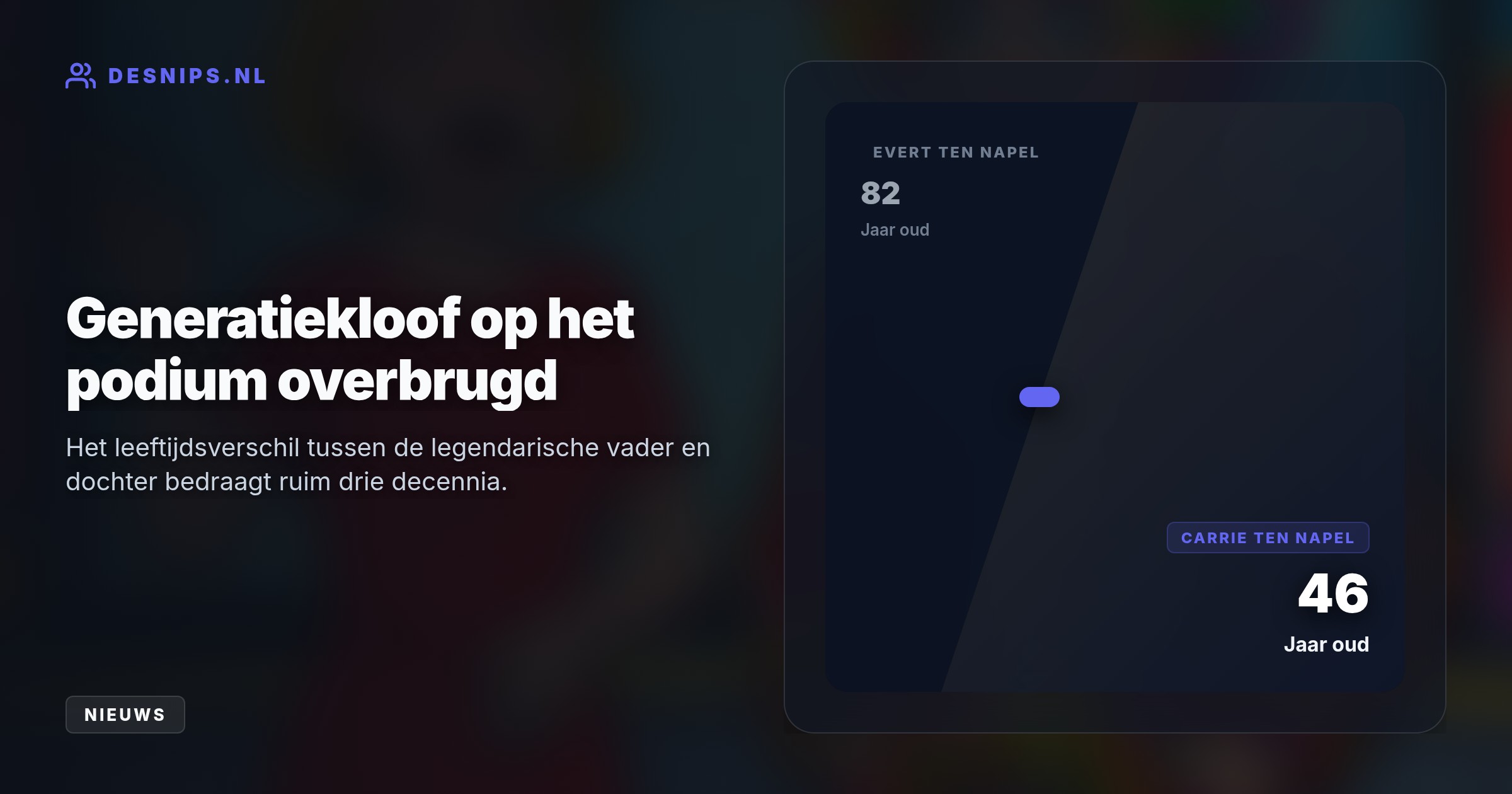 De legendarische sportverslaggever misleidde zijn dochter door vooraf kritisch te doen over het programma, waarna hij op hoge hakken en gehuld in een Friese vlag emotioneel werd onthuld.