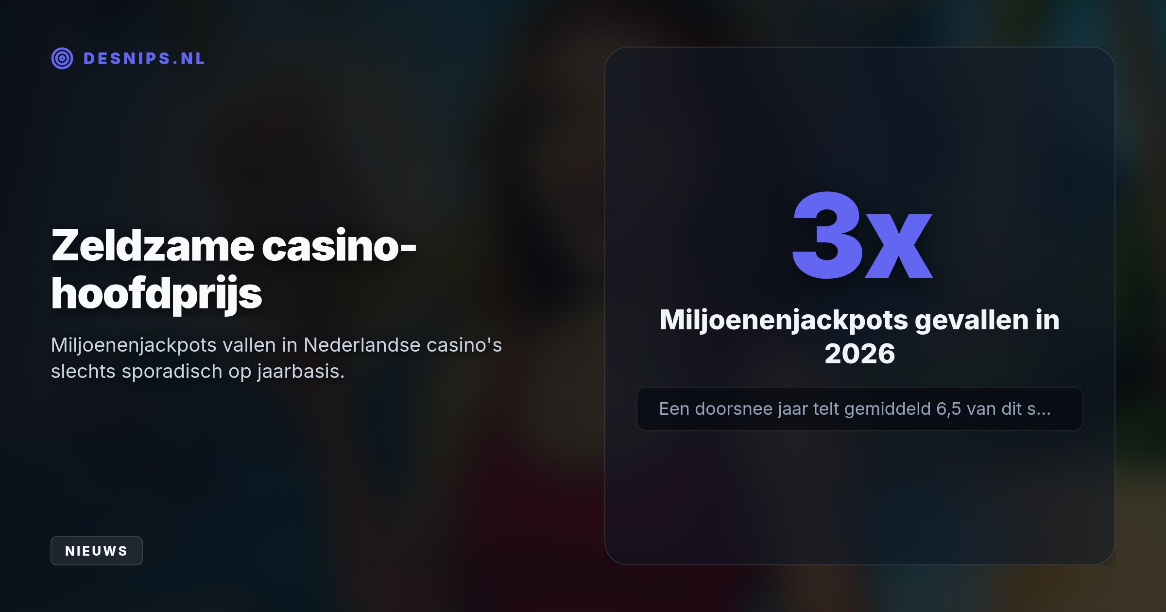 Bij haar tweede casinobezoek van het jaar drukte de vrouw op de Mega Millions-automaat. Met het prijzengeld viert ze komende kerst met haar gezin in Rio de Janeiro.