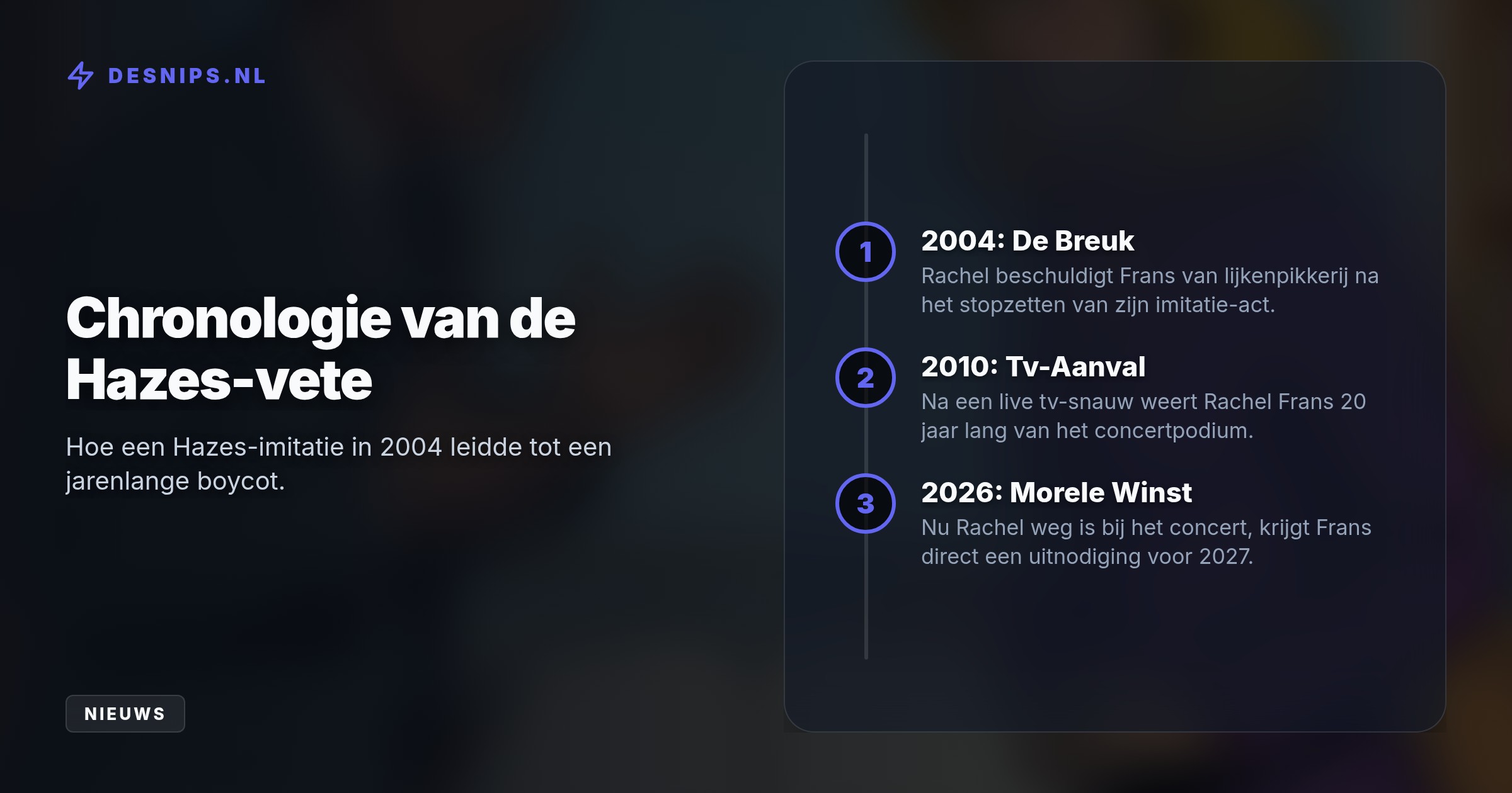 Na een twintigjarige boycot door Rachel Hazes bij 'Holland Zingt Hazes' is Frans Duijts het zat: 'Als ze morgen omvalt, vind ik het prima'.