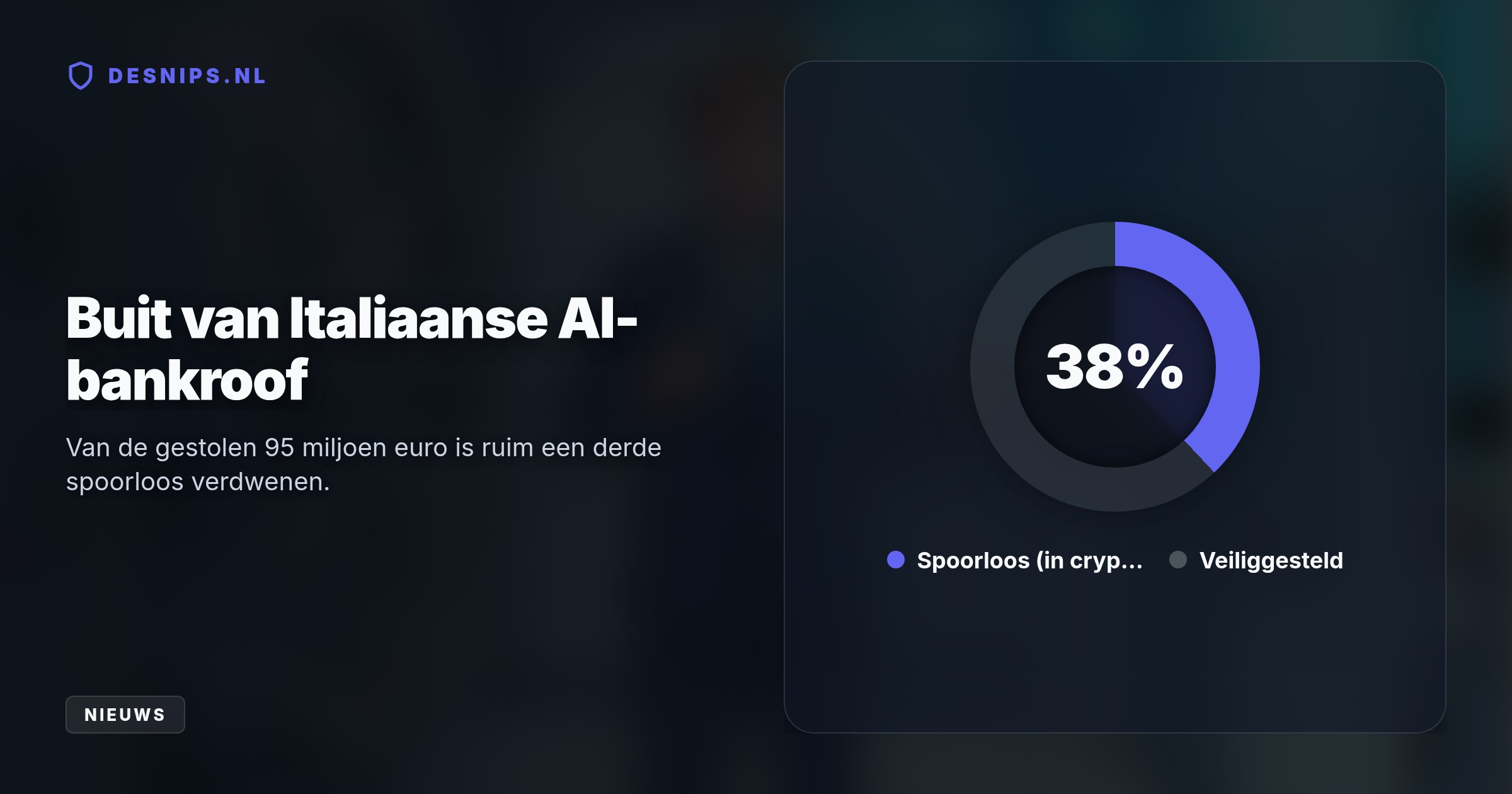 Na een geraffineerde AI-roof van 95 miljoen euro in Italië roept DNB banken op om waakzaam te zijn. Consumenten gaan dit merken door strengere controles en hogere tarieven.