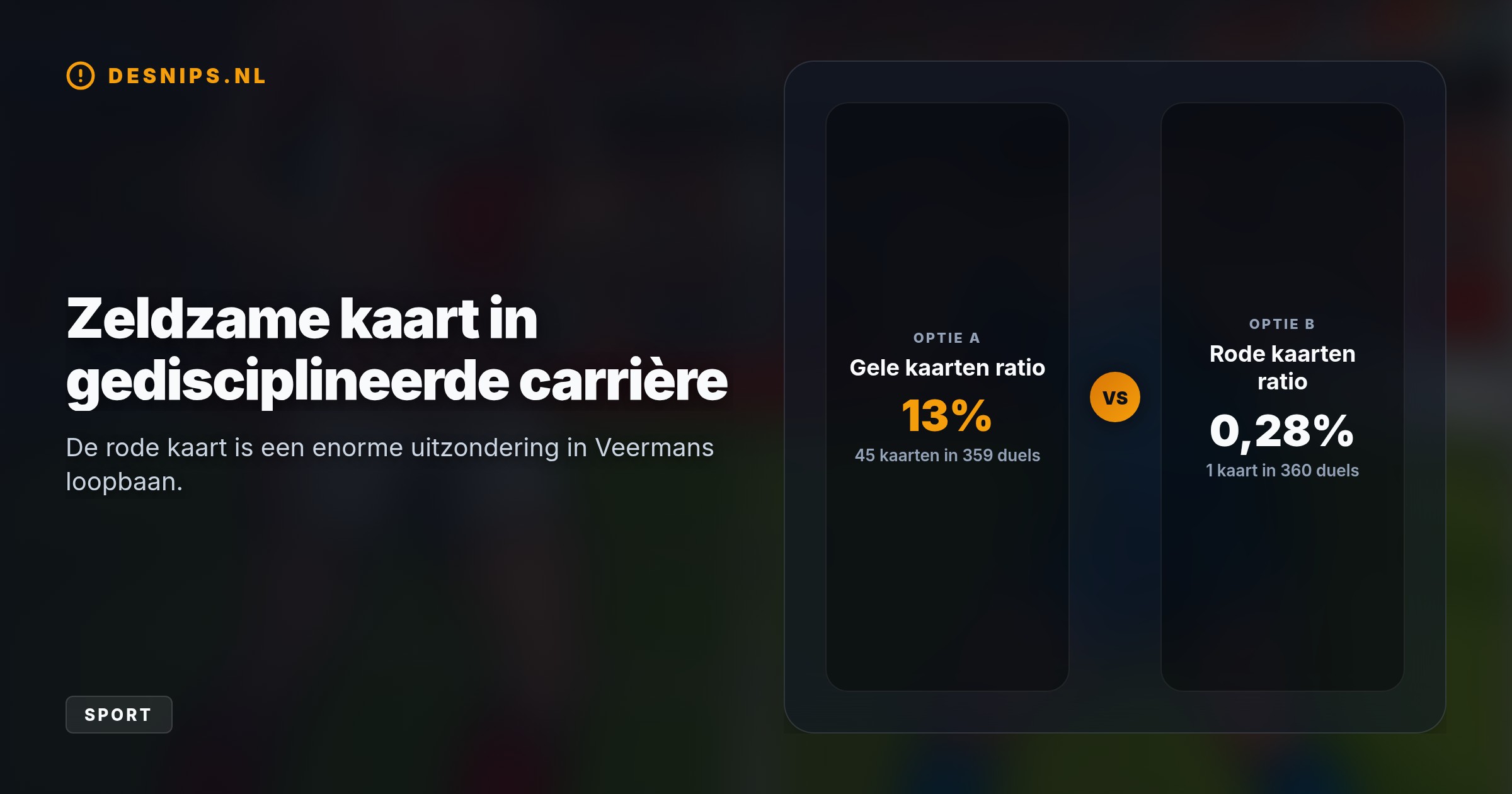 De middenvelder kreeg na negen minuten rood door een hoge voet in het gezicht van AZ-spits Meerdink. Door de uitsluiting mist de PSV'er de Eredivisie-start.