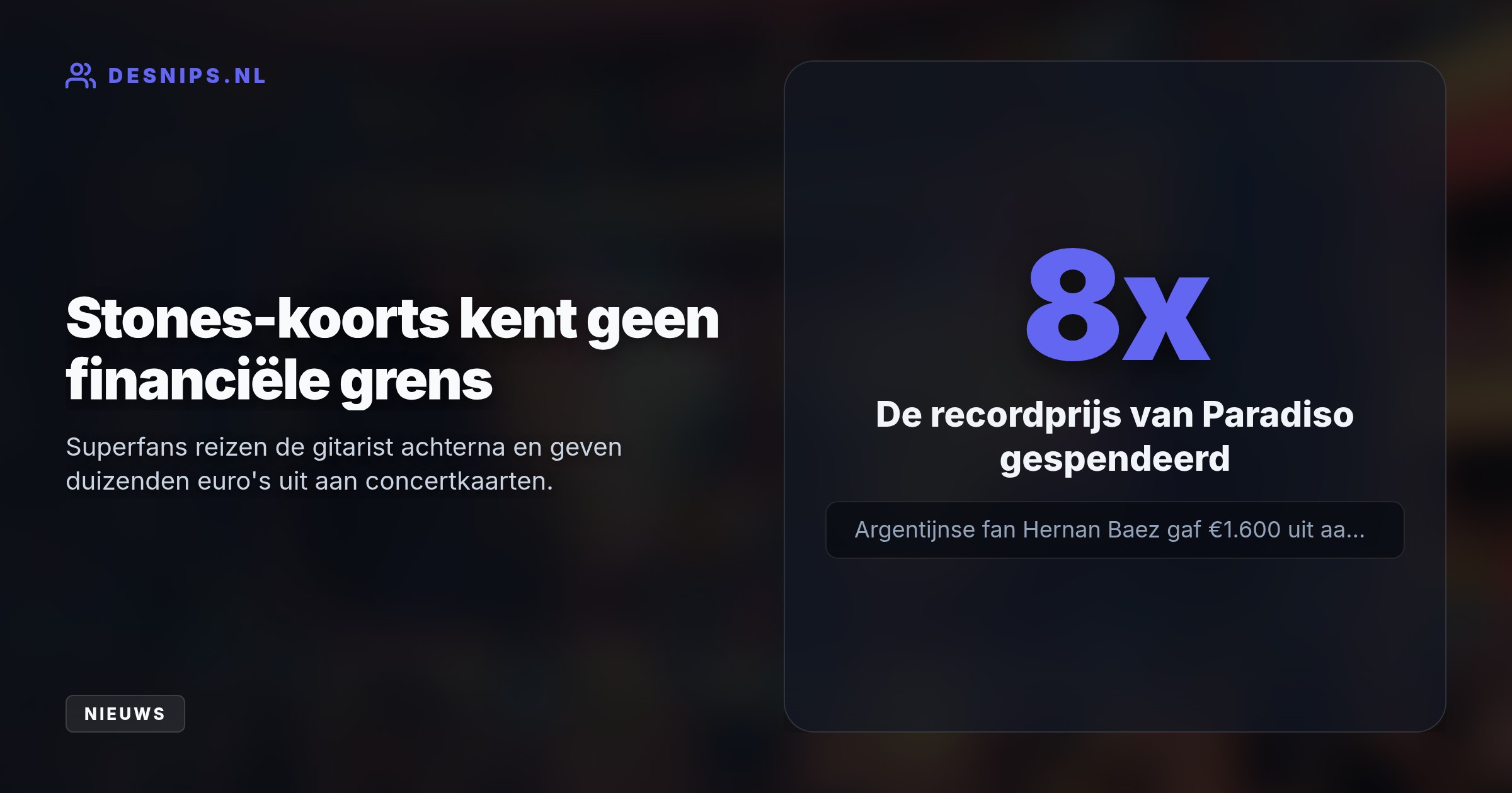Fans betalen massaal de hoofdprijs om de Stones-gitarist met zijn Ammo Band te zien tijdens twee intieme shows, 31 jaar na zijn laatste optreden in de poptempel.