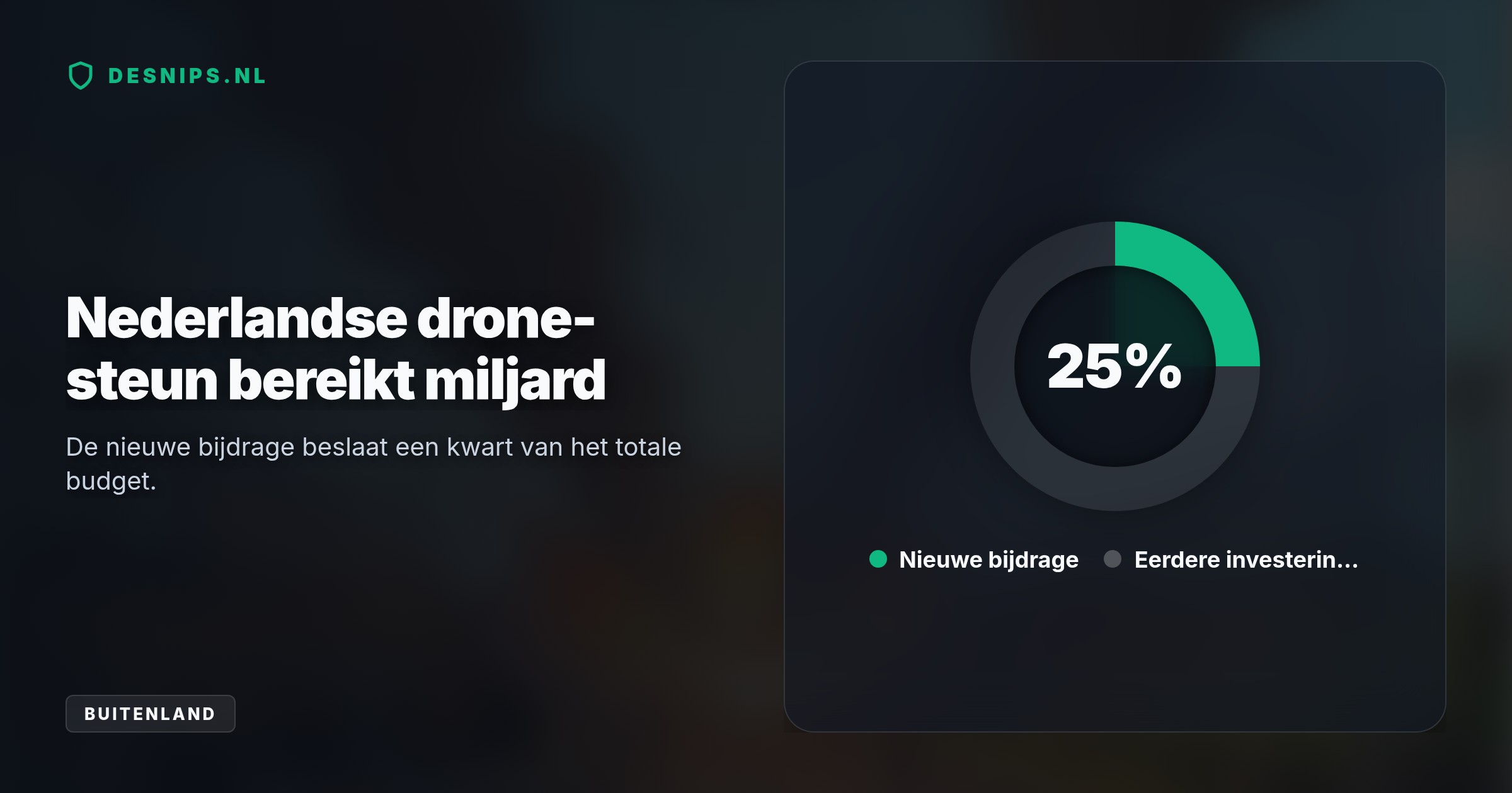 Na een dodelijke drone-aanval op de grens met Moldavië en een nipt ontweken aanslag op president Zelenski steunt Nederland de Oekraïense luchtverdediging met 250 miljoen euro extra.
