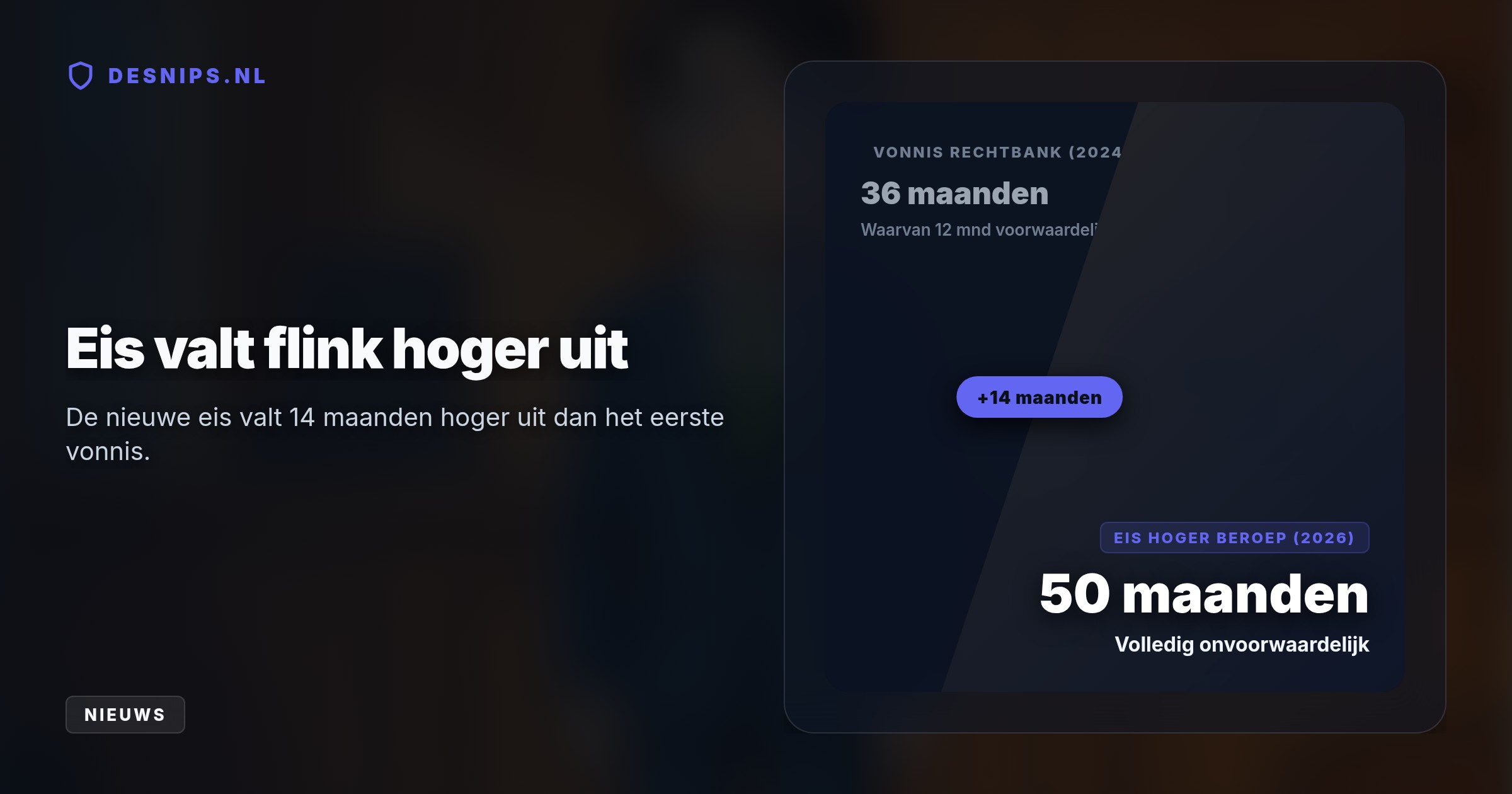 In hoger beroep eist het OM een zwaardere straf dan de eerdere drie jaar cel voor de verkrachting van twee studentes en bezit van kinderporno.
