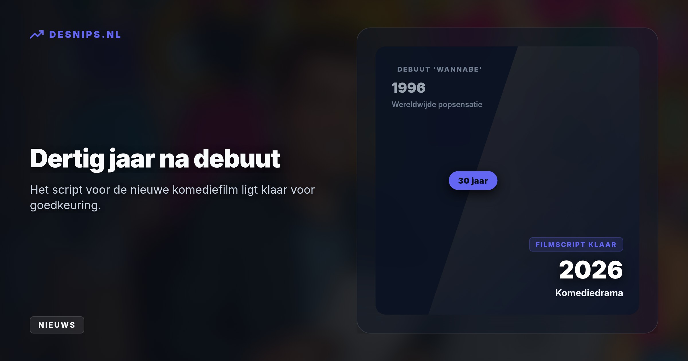 De 'Big Boys'-maker schreef een vrolijk drama ter ere van het dertigjarige jubileum van Wannabe, in afwachting van officiële goedkeuring door de popgroep.
