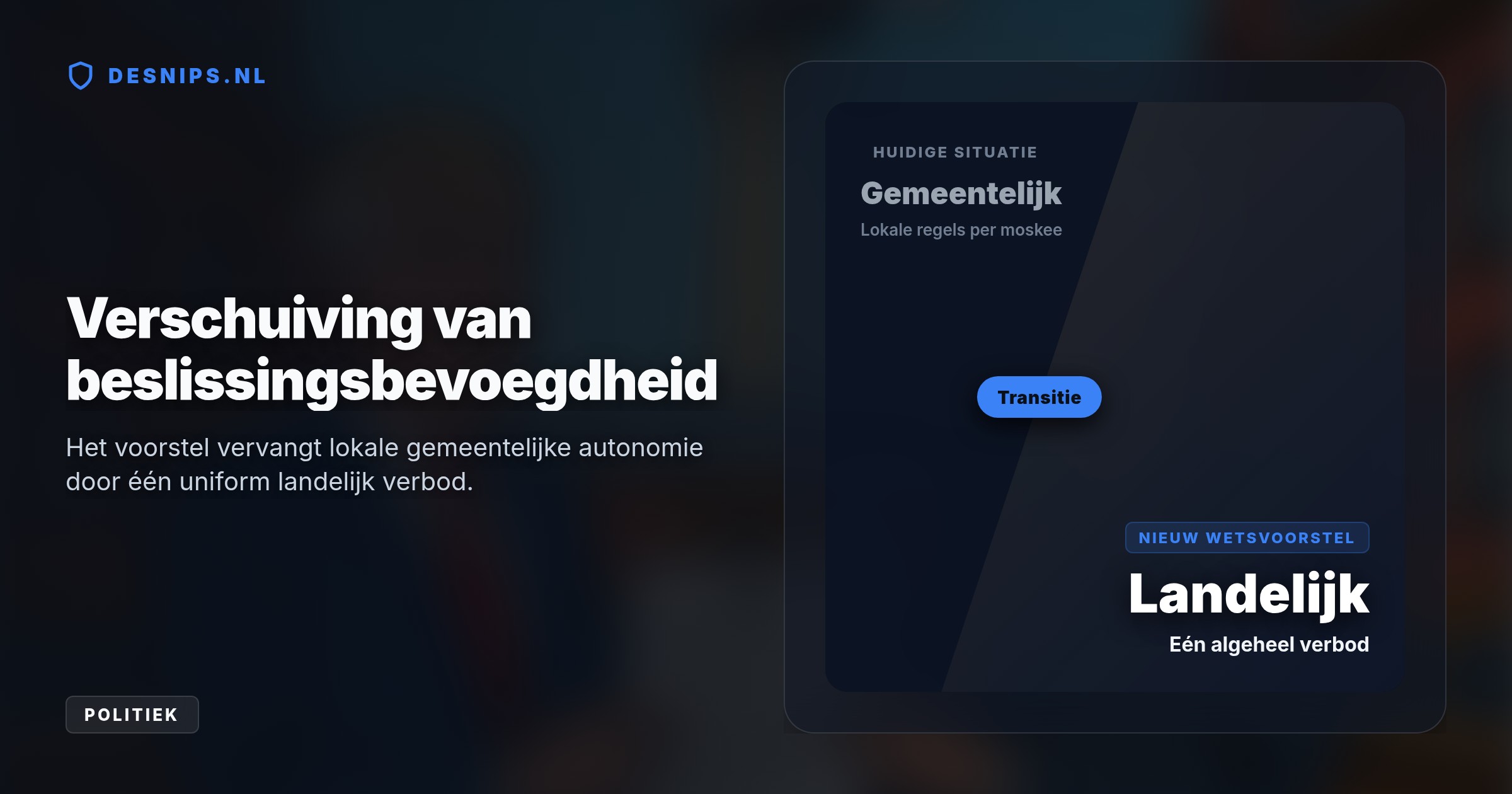 De partijen omzeilen kritiek van de Raad van State over godsdienstvrijheid door de wet specifiek te richten op luidsprekers vanaf vaste locaties met vaste frequenties.