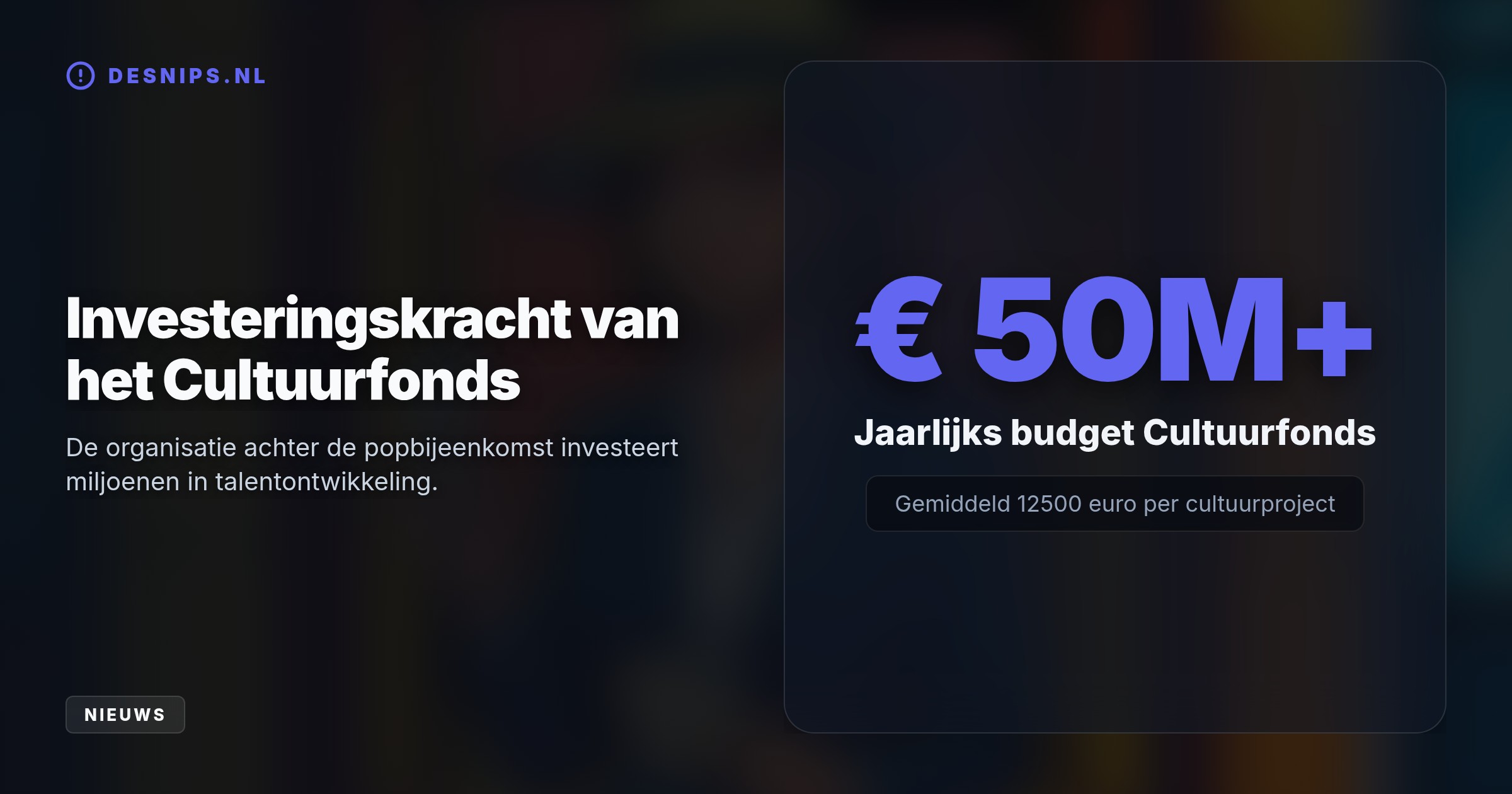 Het op 7 oktober geplande werkbezoek rond talentontwikkeling in de popmuziek is wegens een onvoorziene samenloop van omstandigheden geannuleerd. Een nieuwe datum is voorlopig niet ingepland.
